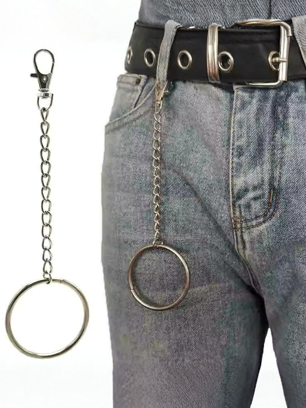Y2K O-Ring Pants Chain