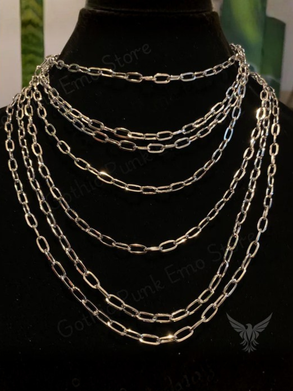 Layered Y2K Chain Necklace