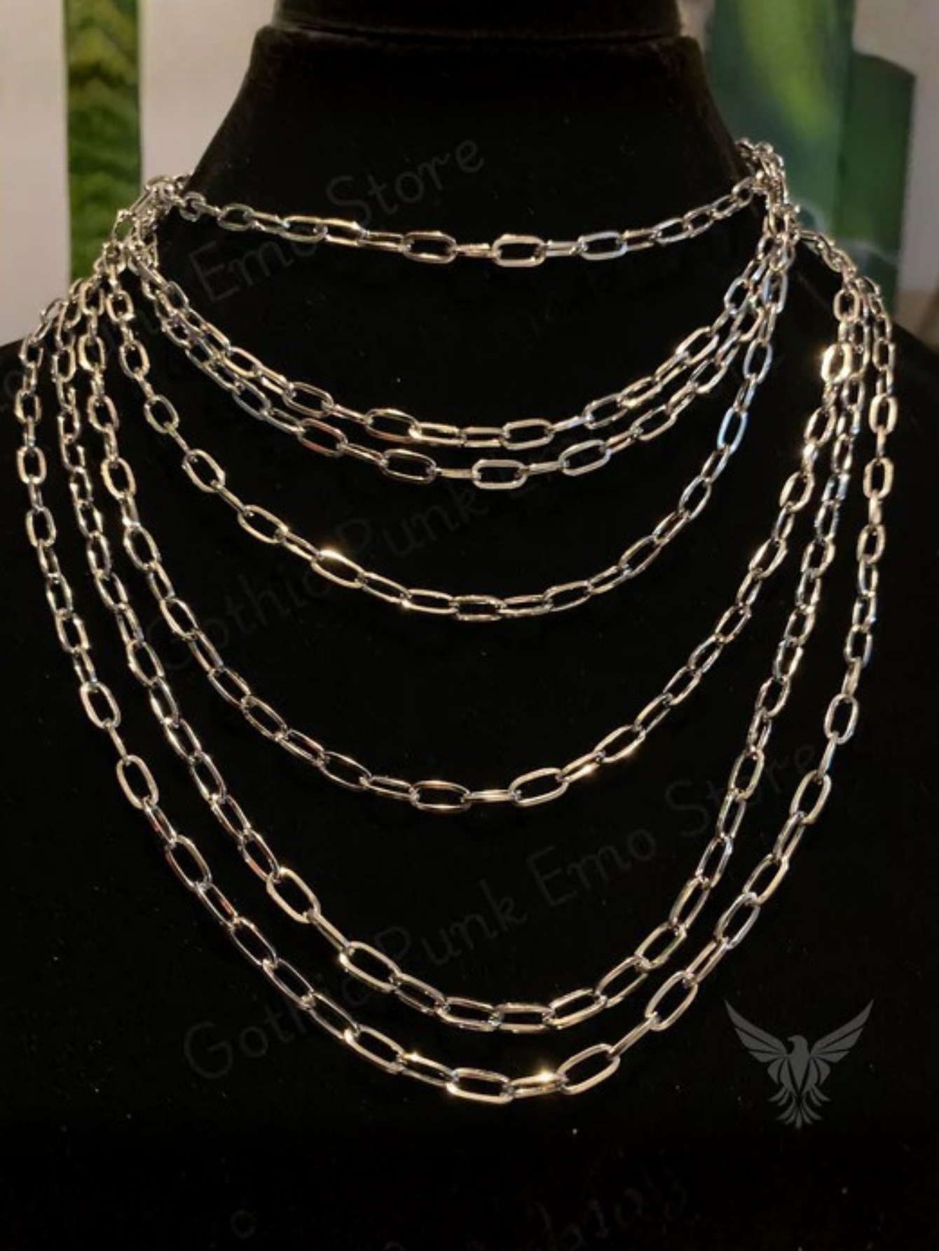 Layered Y2K Chain Necklace