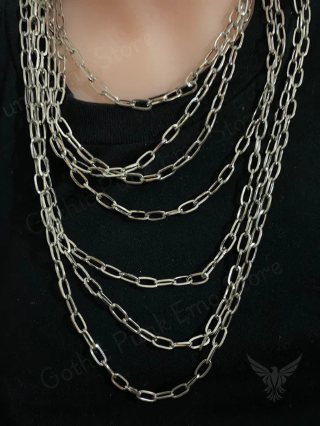 Layered Y2K Chain Necklace