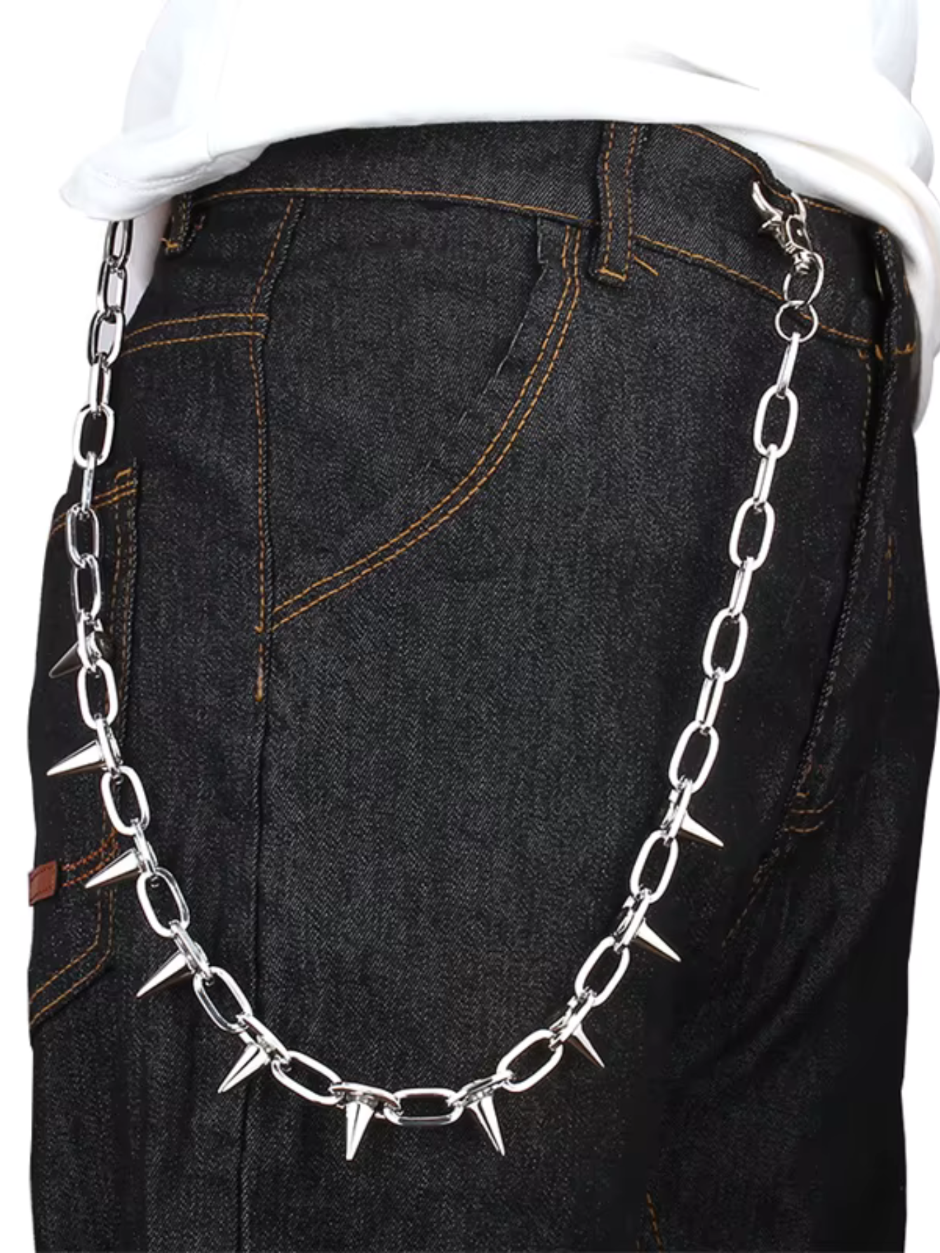 Spiked Punk Wallet Chain Emo