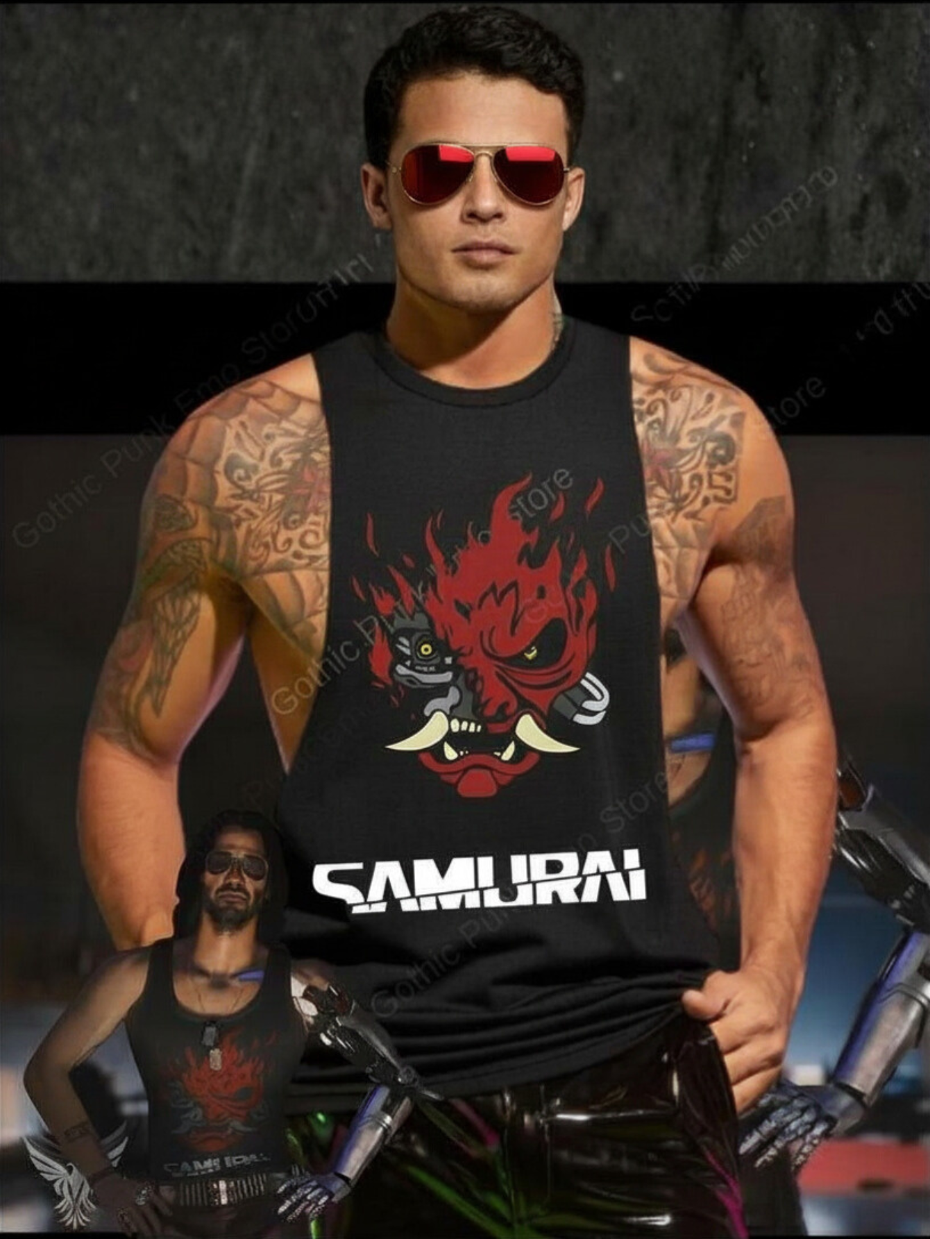 Johnny Silverhand Cyberpunk 2077 Tank Top