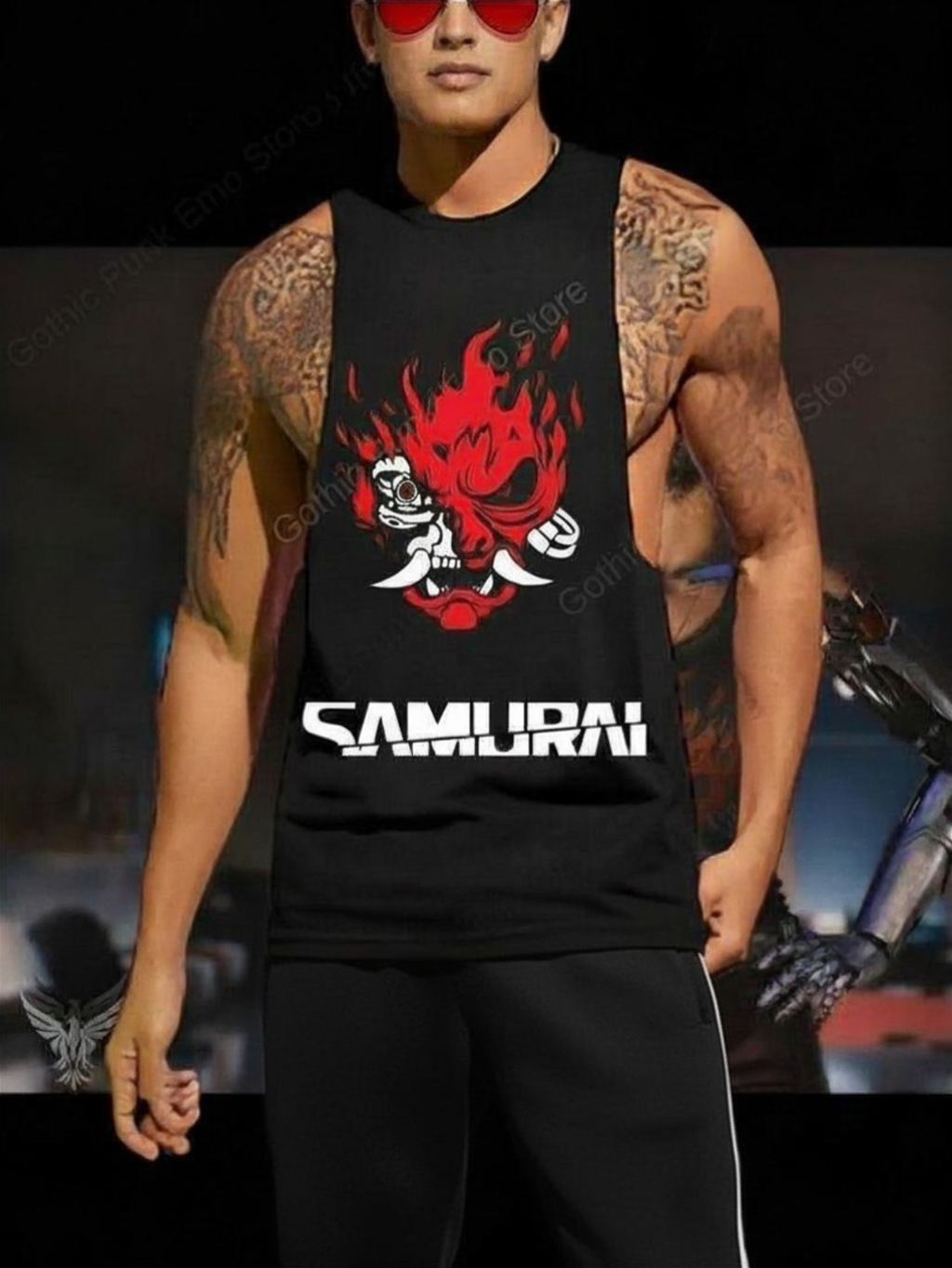 Johnny Silverhand Cyberpunk 2077 Tank Top
