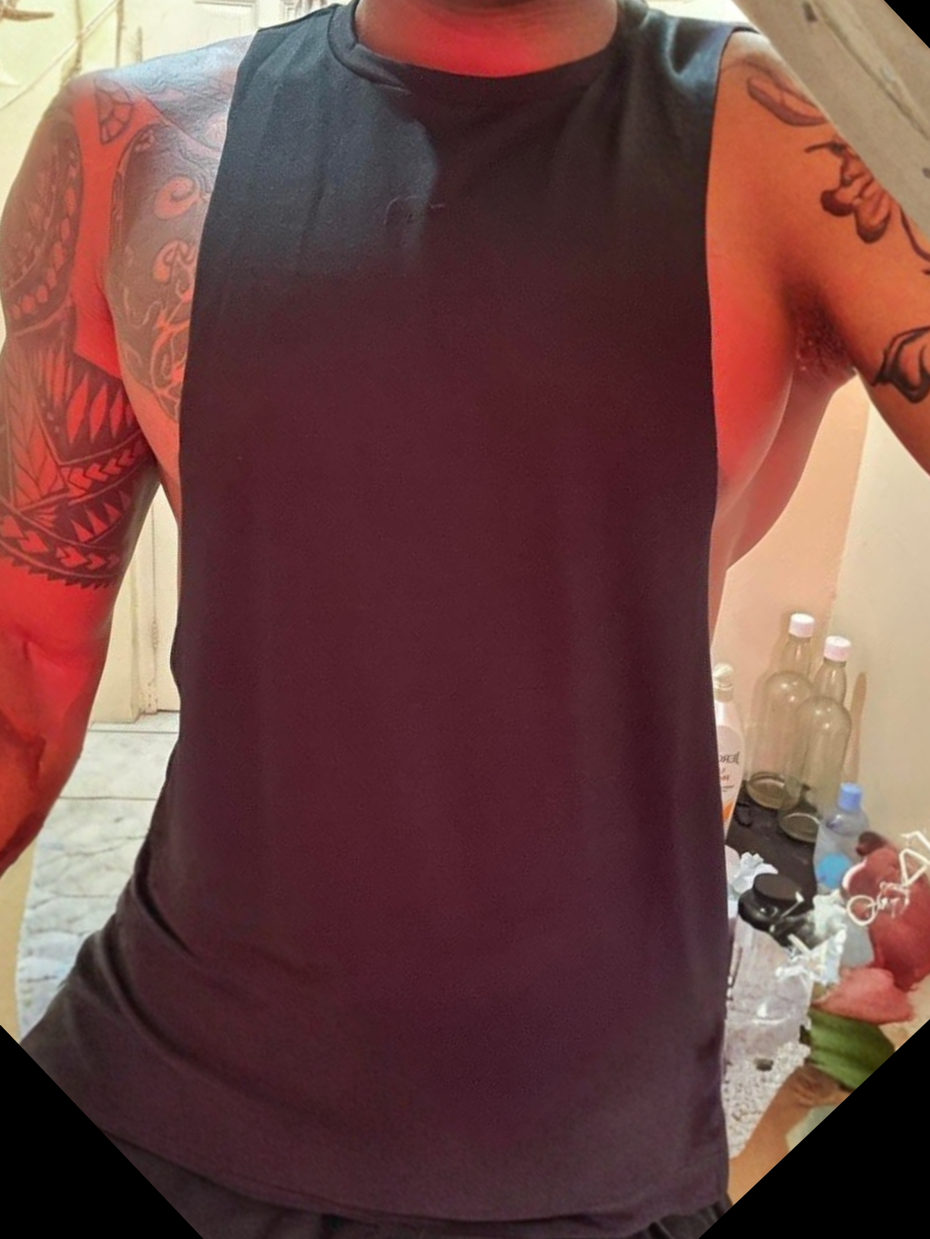 Deep Cut Muscle Tank Top Shirt
