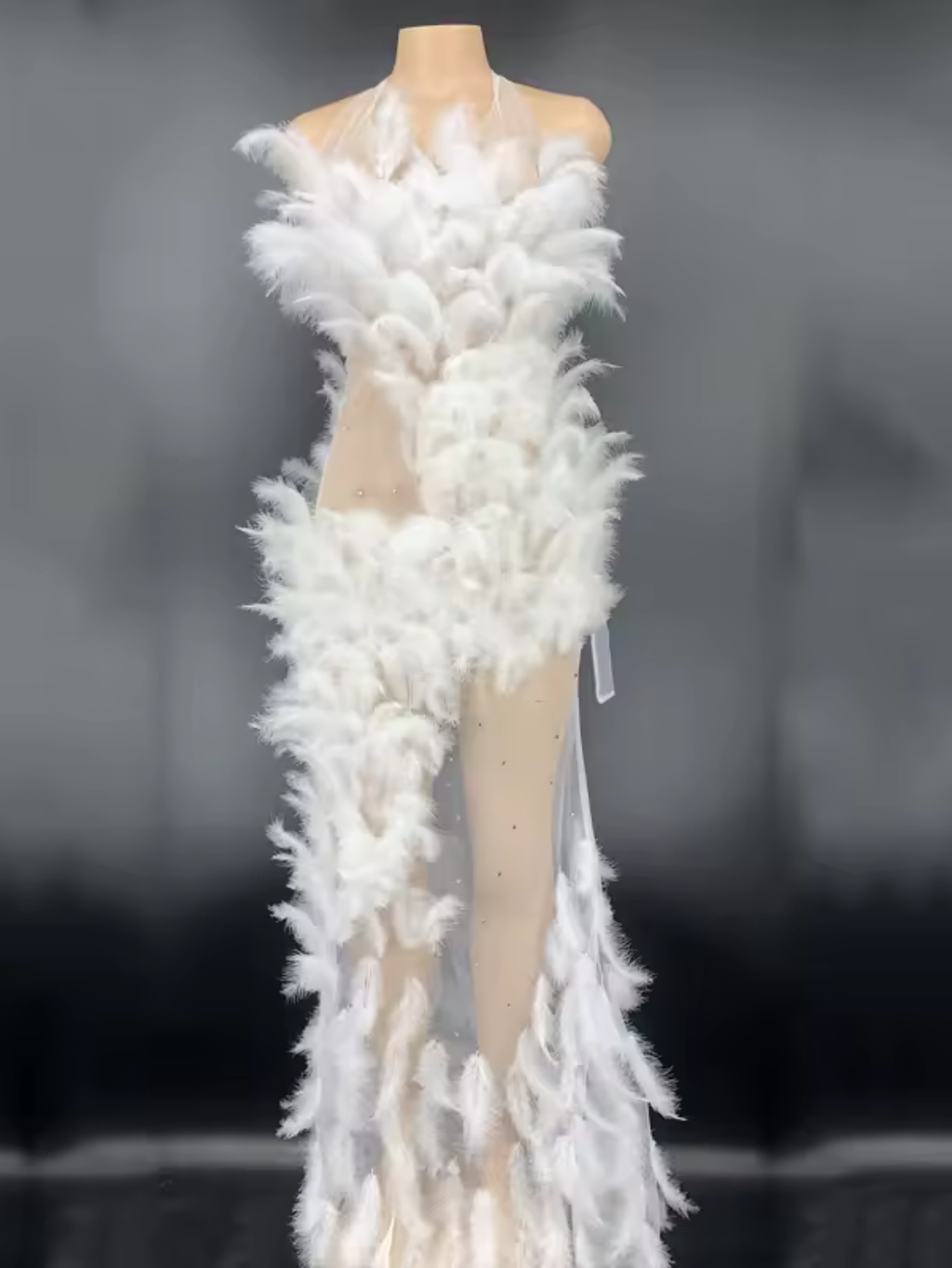 Drag Queen Feather Dress