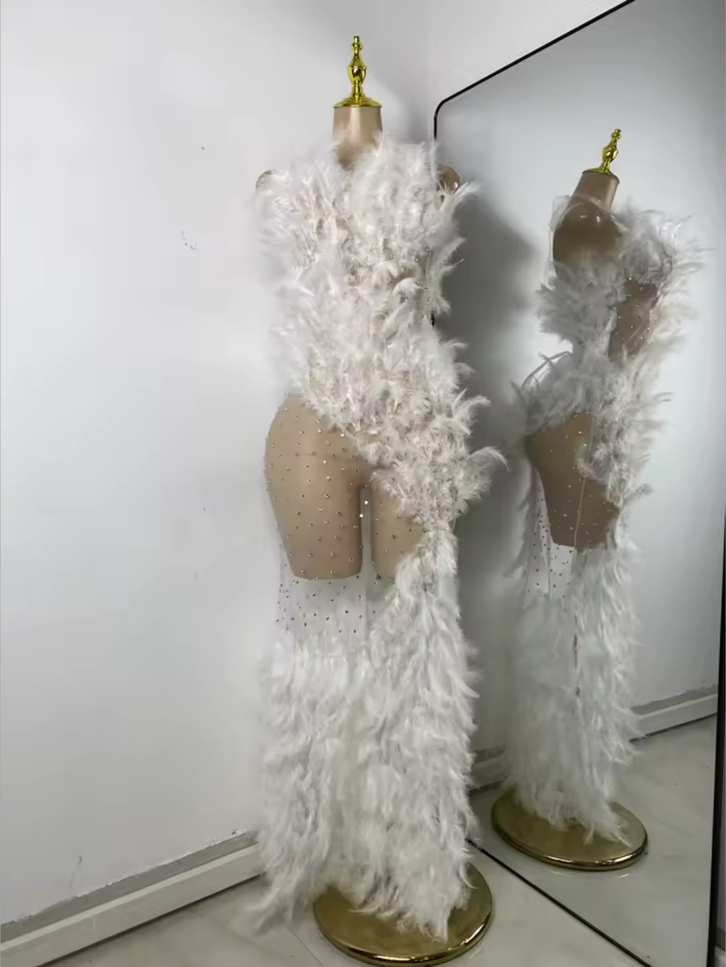 Drag Queen Feather Dress