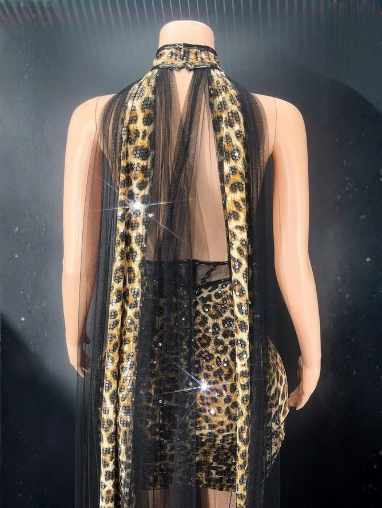 Leopard Drag Queen Sequin Costume
