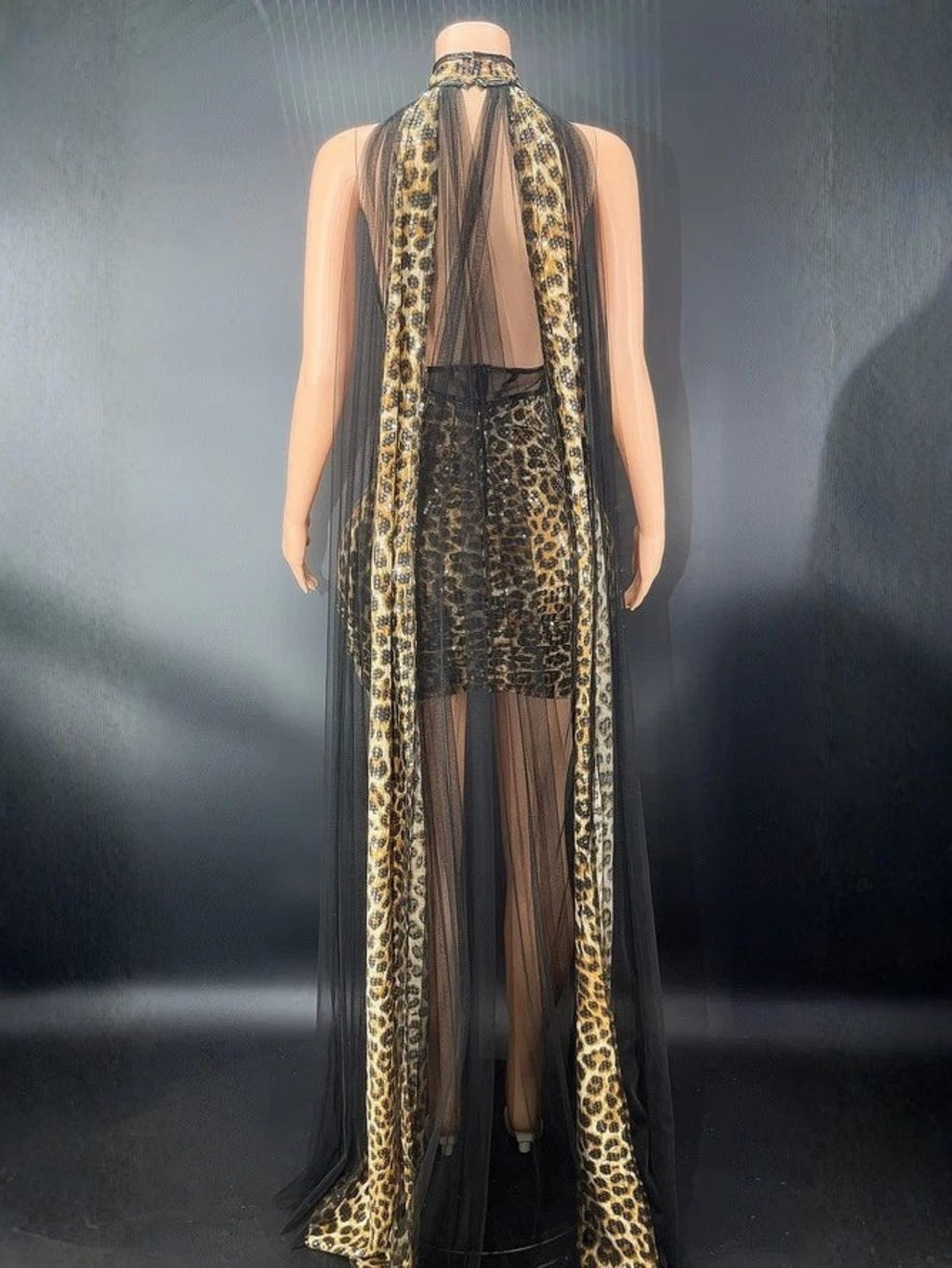 Leopard Drag Queen Sequin Costume