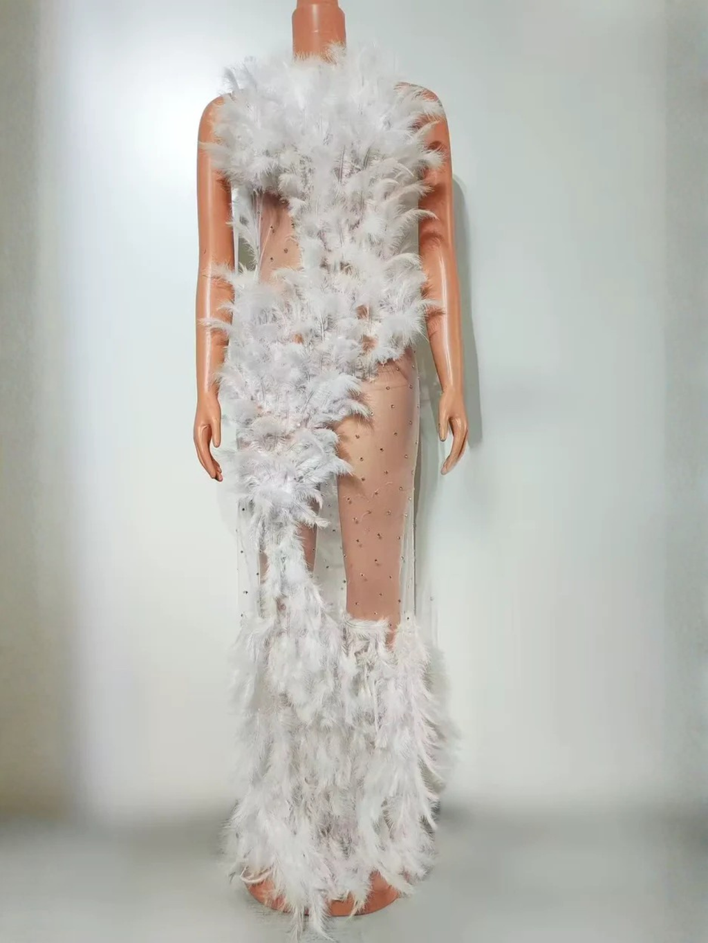 Drag Queen Feather Dress