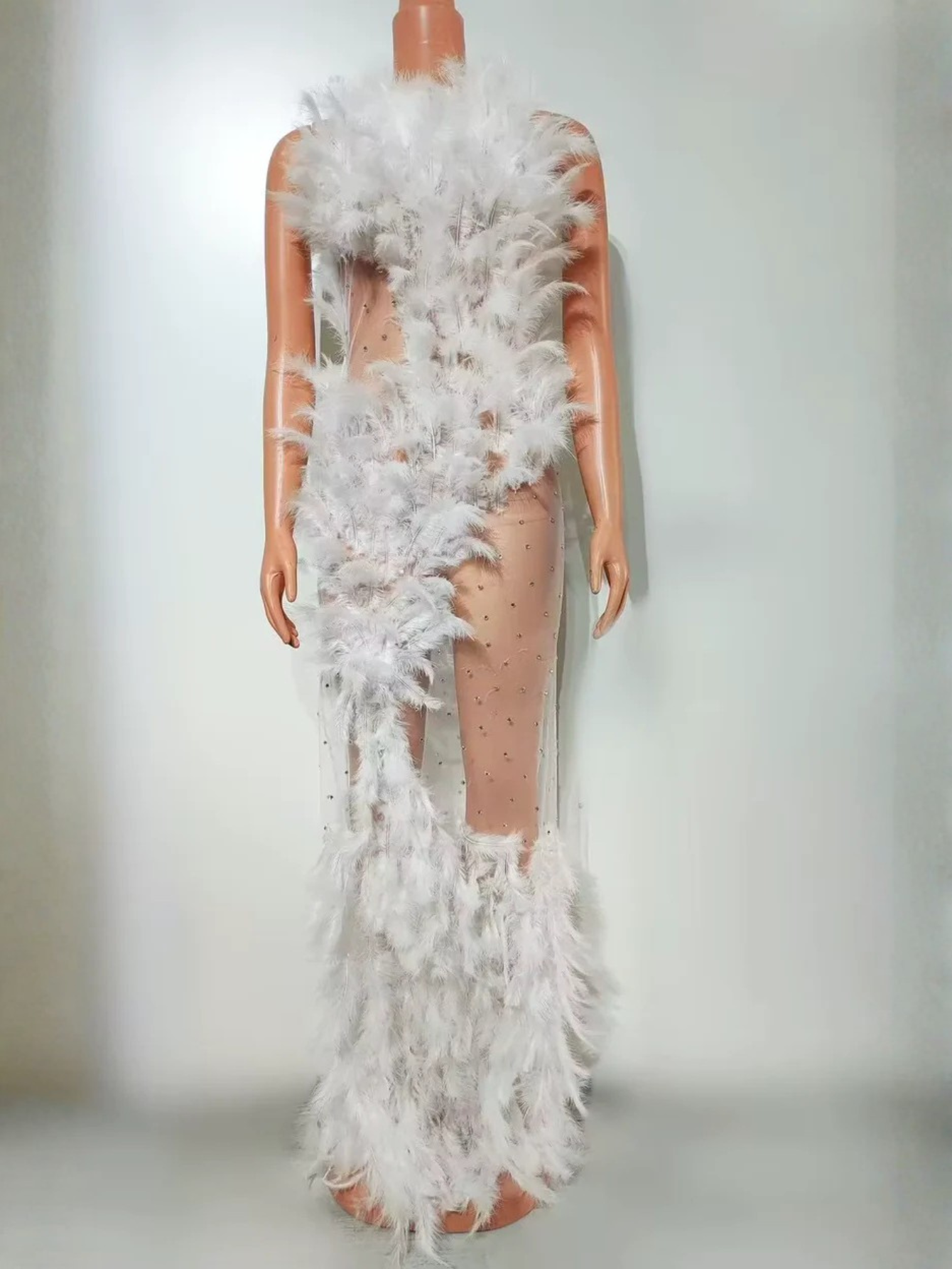 Drag Queen Feather Dress