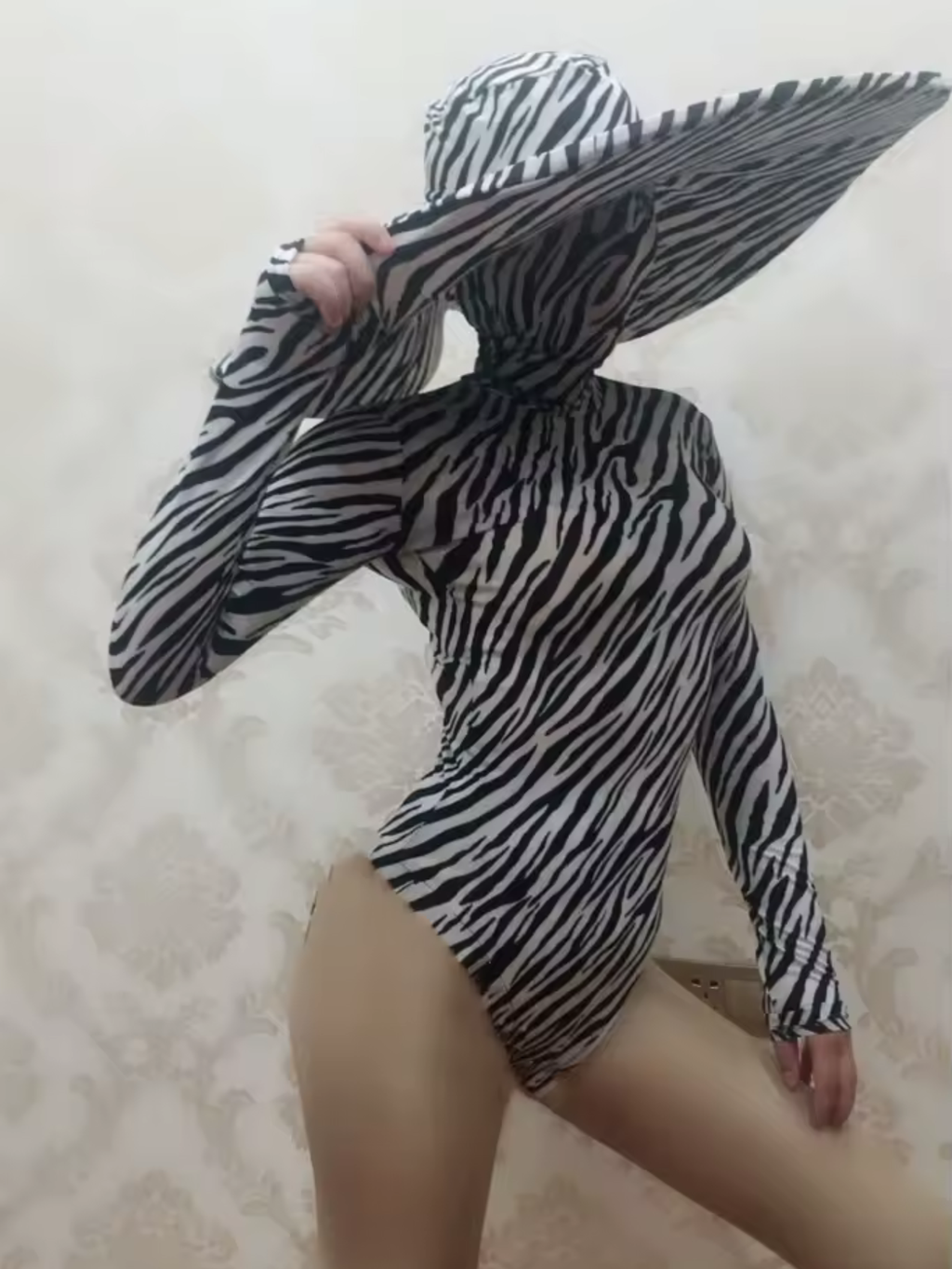 Drag Queen Zebra Hat Costume