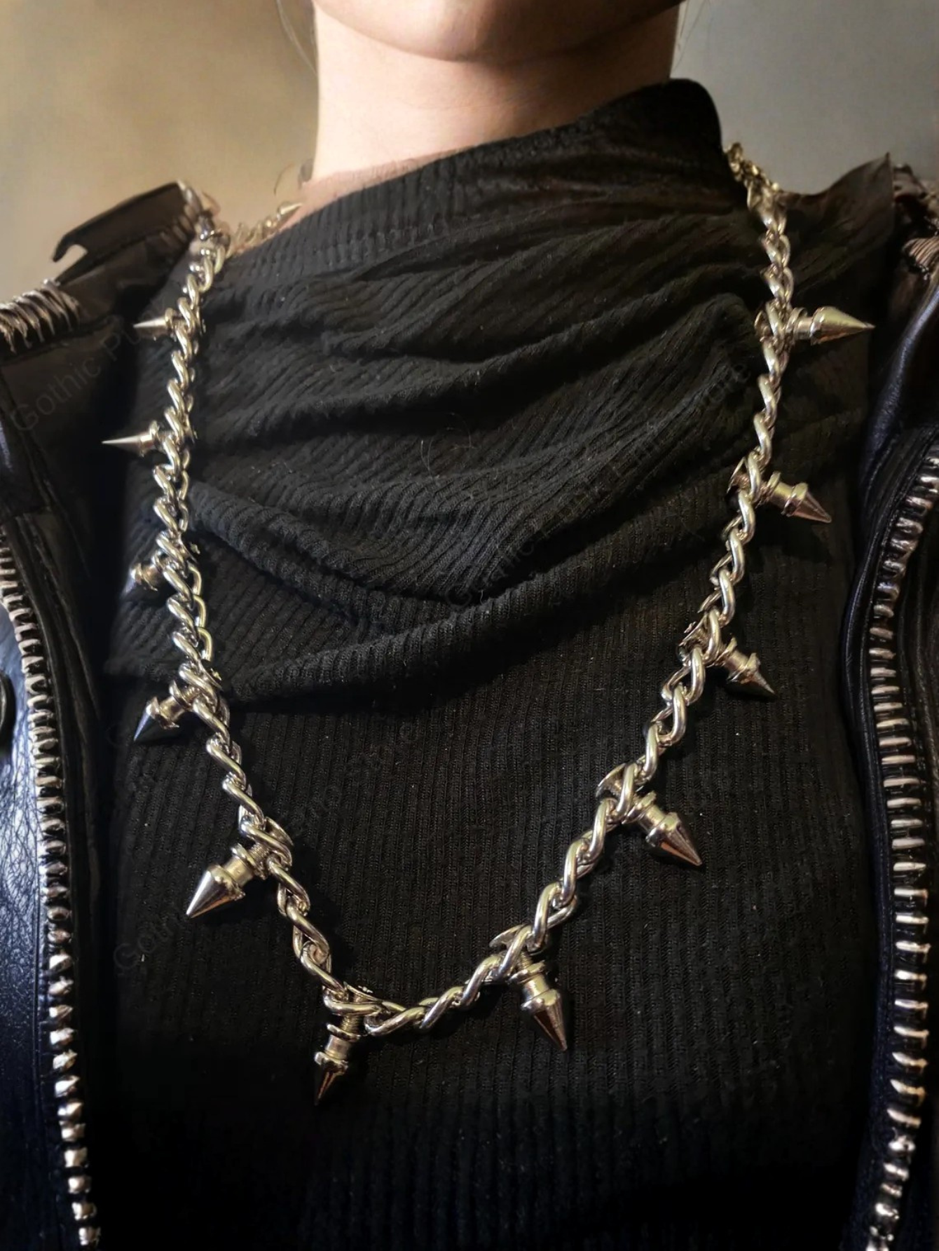 Tree Spiked Necklace