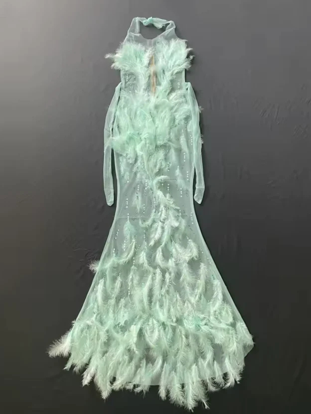 Drag Queen Feather Dress