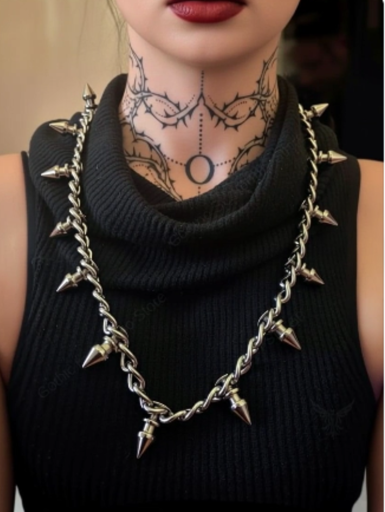 Spiked Gothic Pants Chain