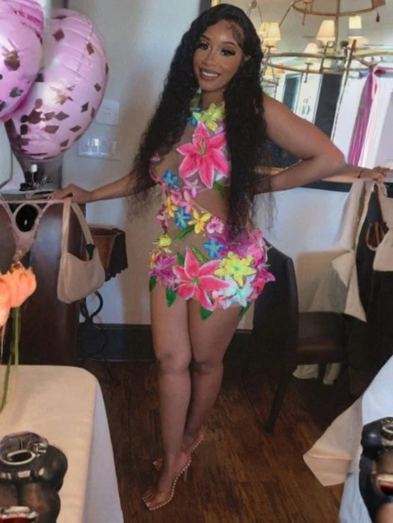 Flower Bikini Dress