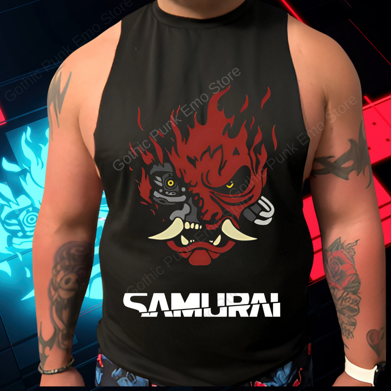 Johnny Silverhand Cyberpunk 2077 Tank Top