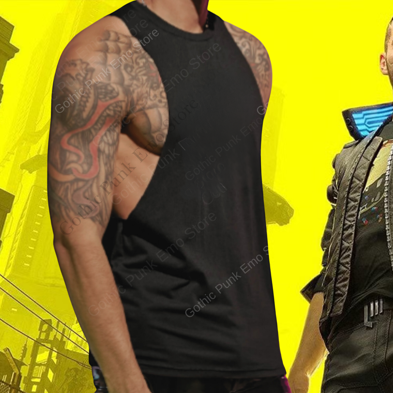 Johnny Silverhand Cyberpunk 2077 Tank Top