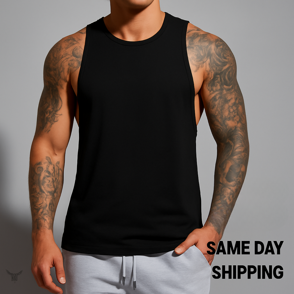 Deep Cut Muscle Tank Top Shirt