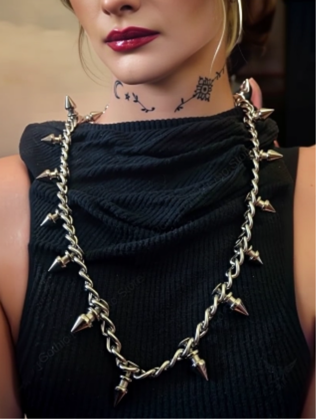 Tree Spiked Necklace