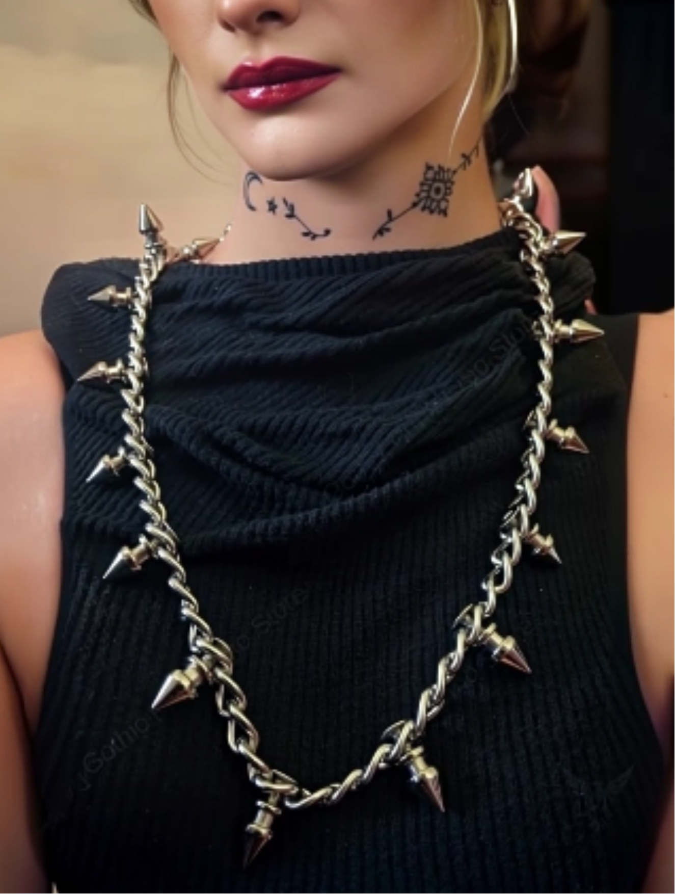 Tree Spiked Necklace