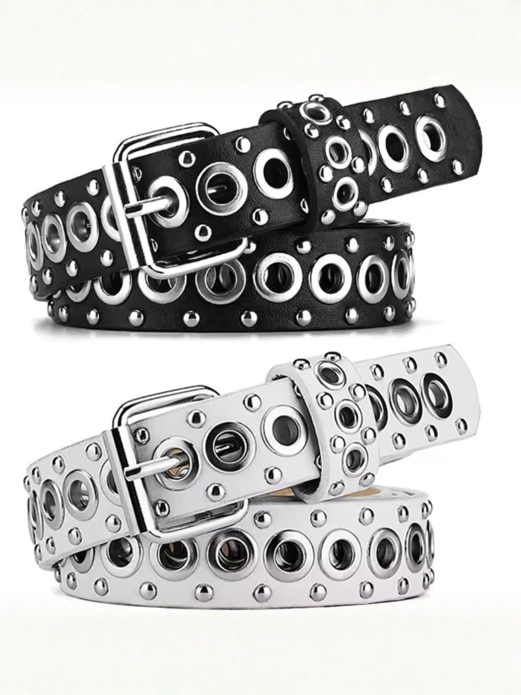 Grommet Black Belt Plus Size