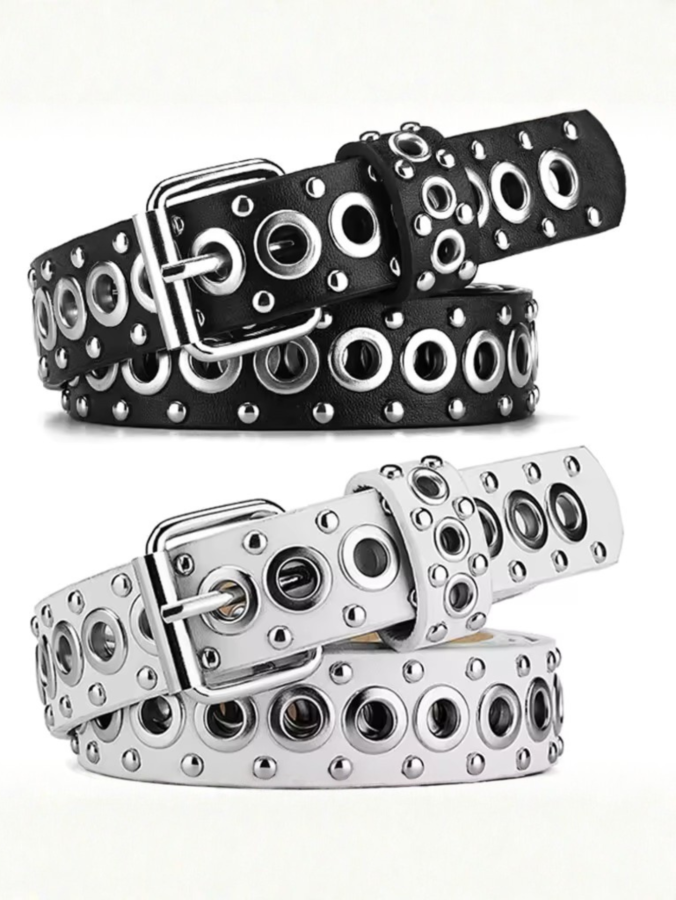 Grommet Black Belt Plus Size