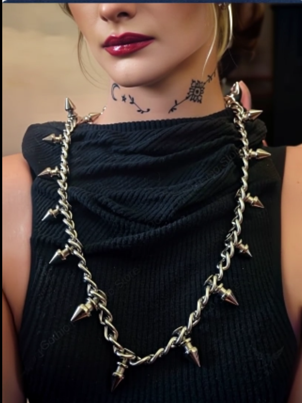 Spiked Gothic Pants Chain