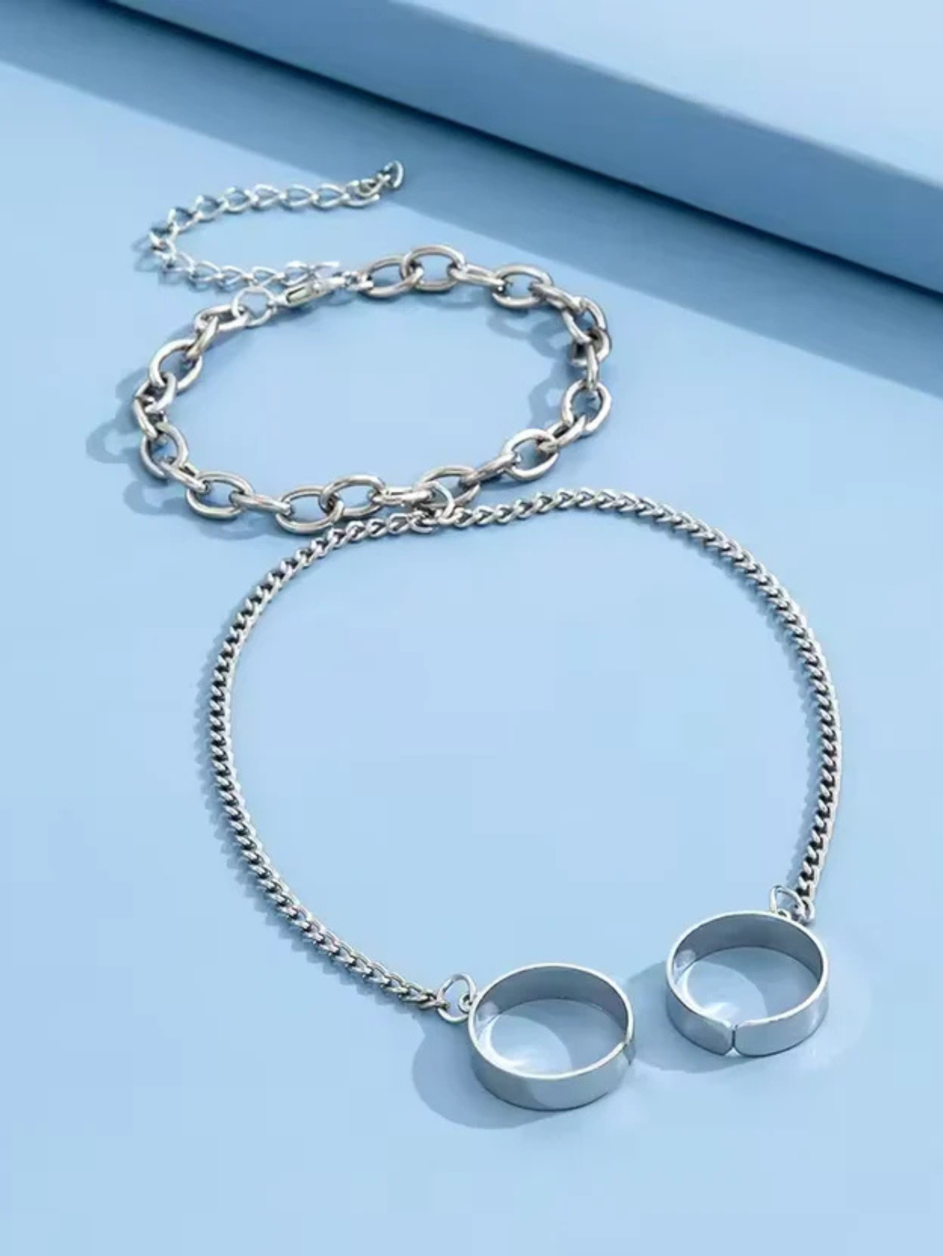 Kurapika Chain Ring Mitten Bracelet
