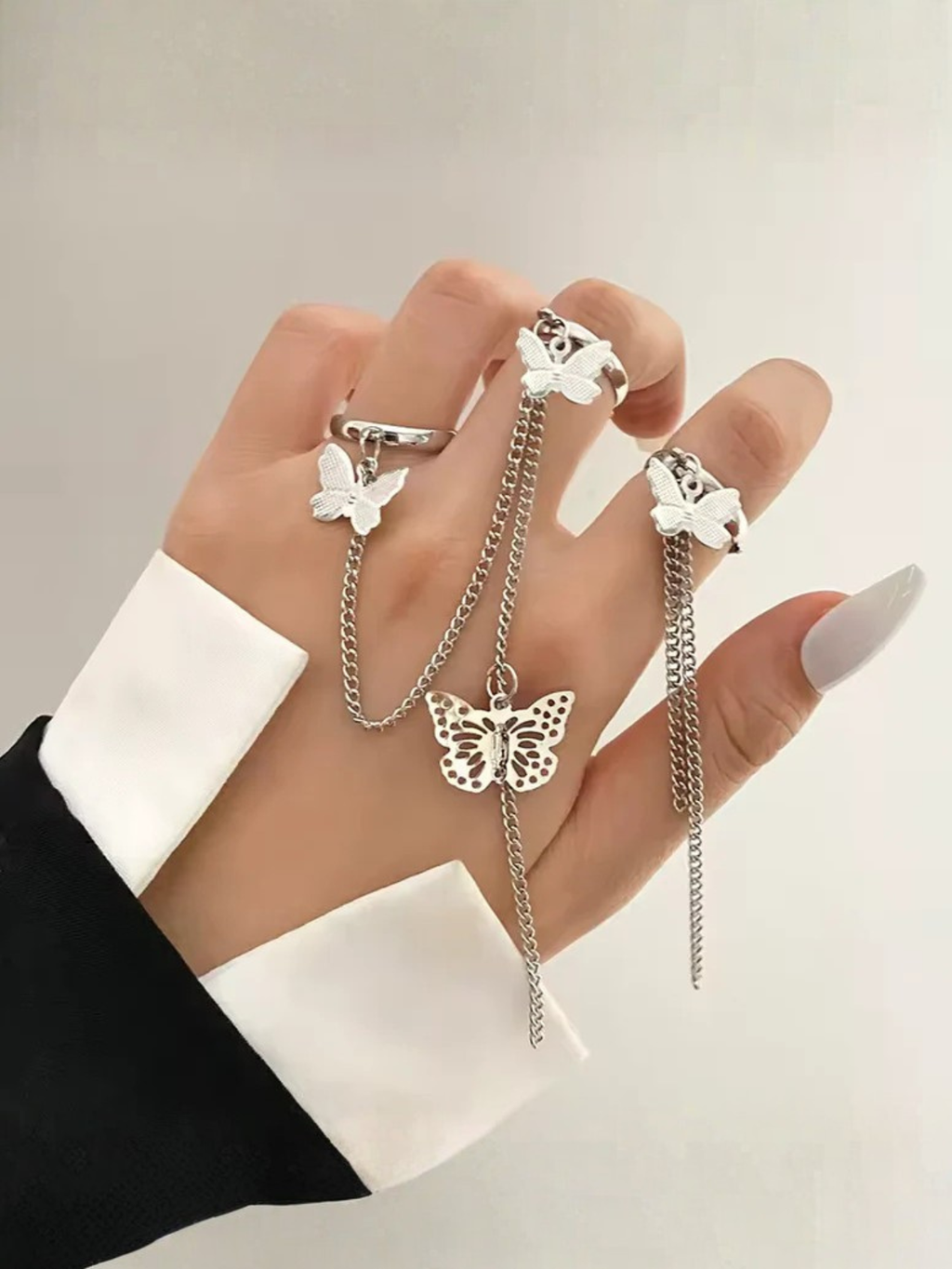 Kurapika Butterfly Chain Ring Anime Cosplay