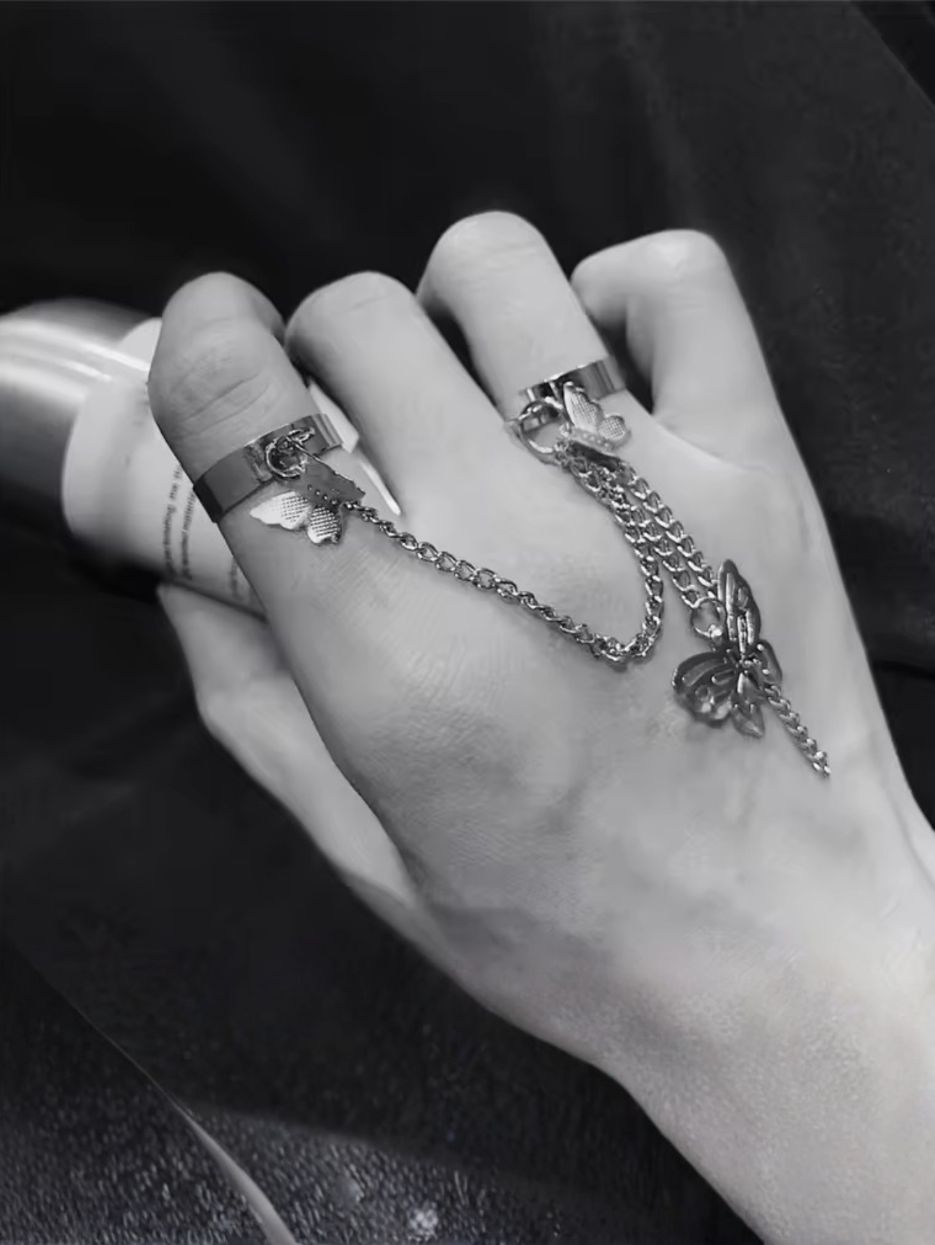 Kurapika Butterfly Chain Ring Anime Cosplay