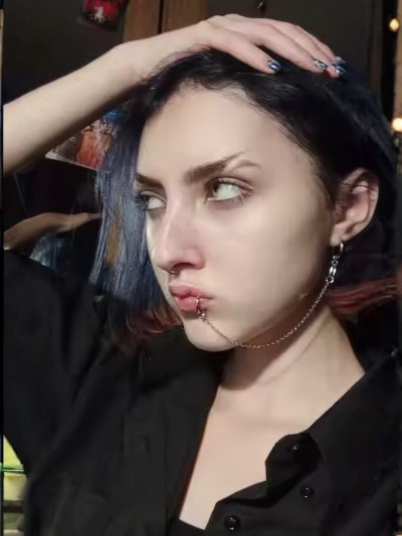 Lip to Ear Chain Anime Cosplay Jewelry
