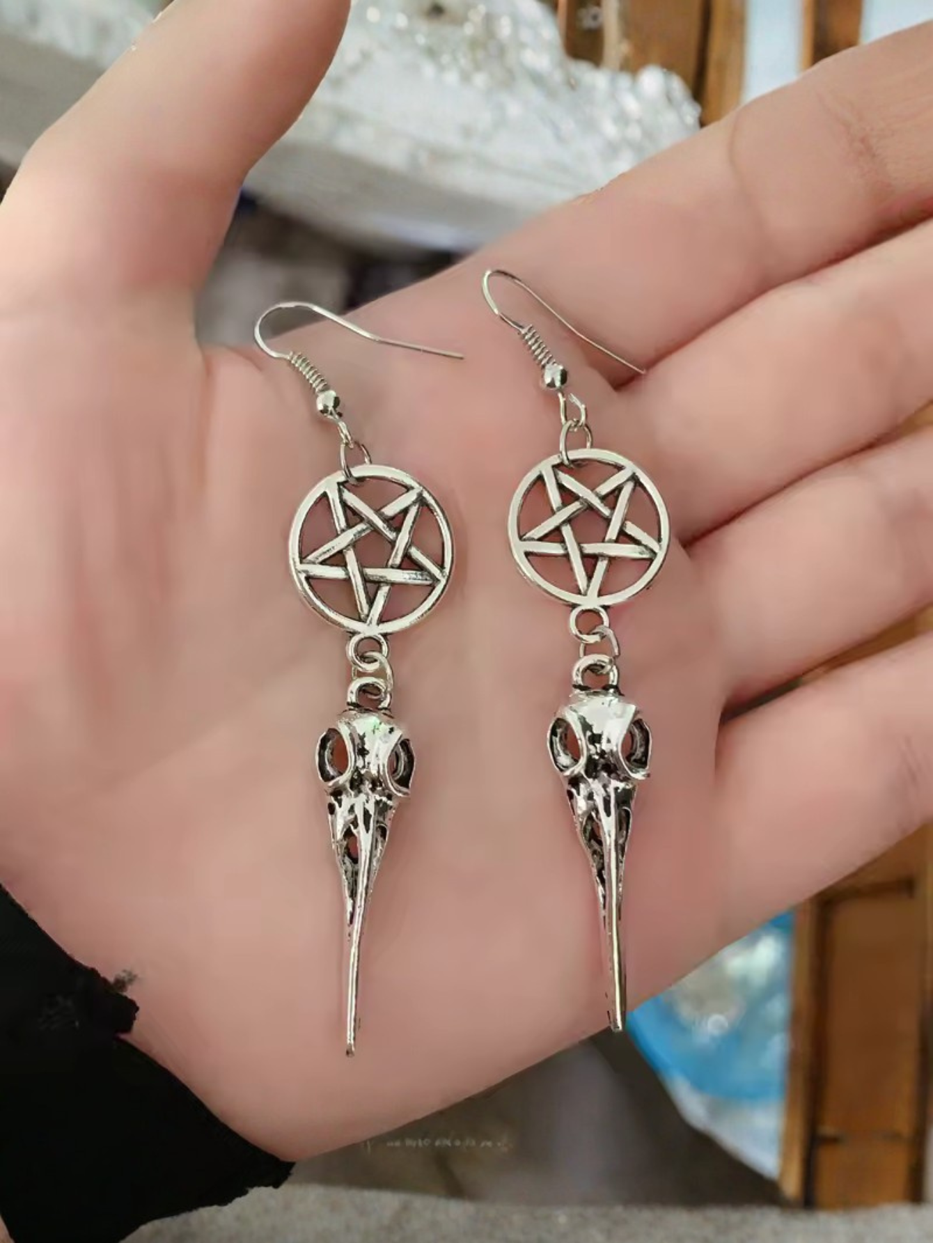 Plague Doctor Star Earrings