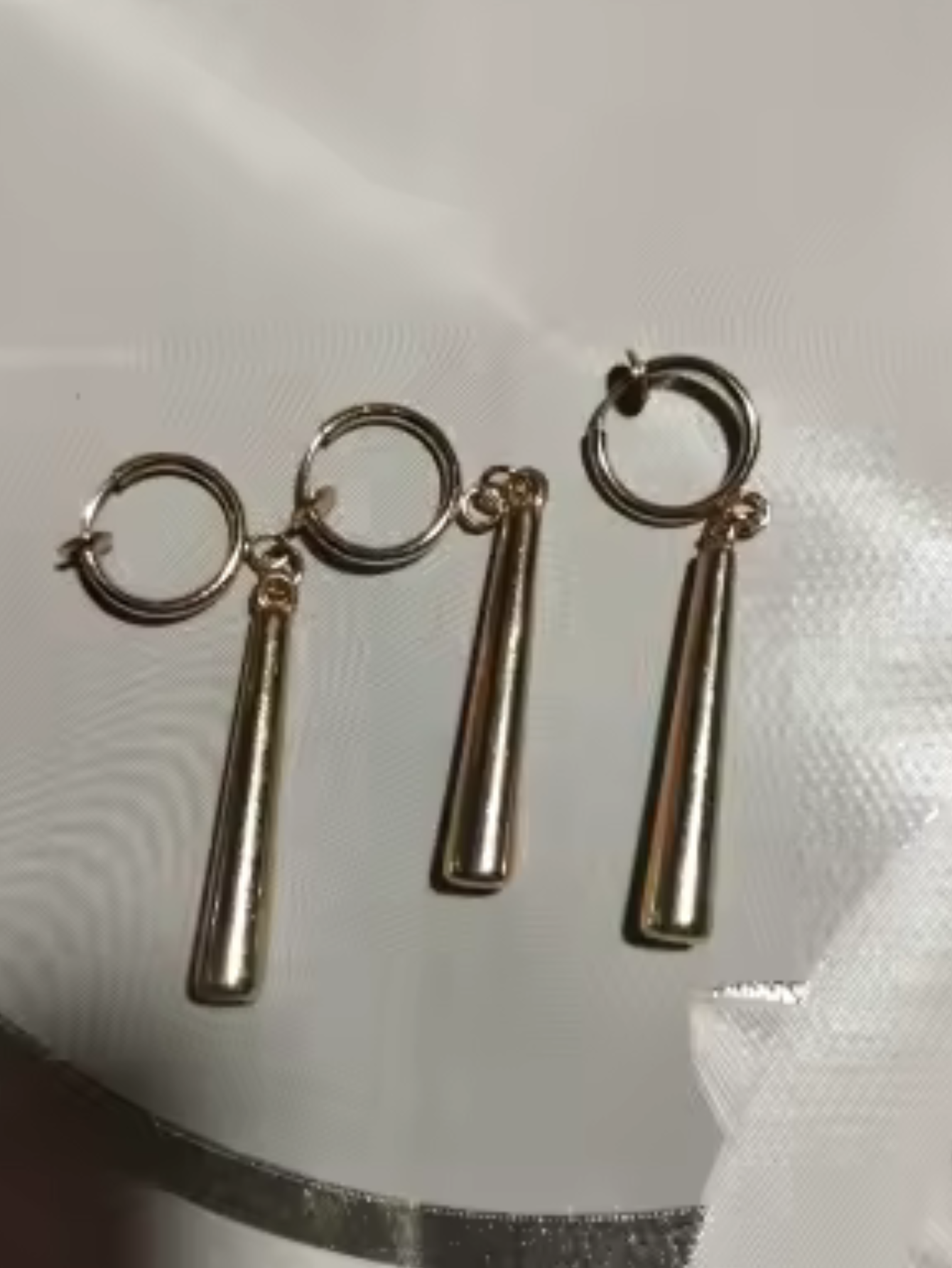 Zoro Gold Anime Cosplay Earrings