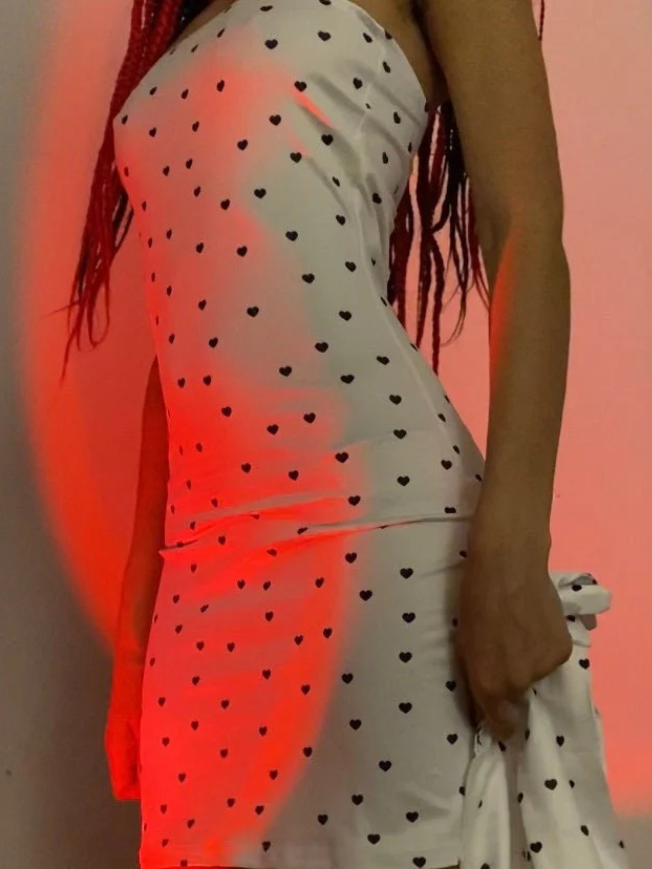 Heart Mini Dress With Gloves