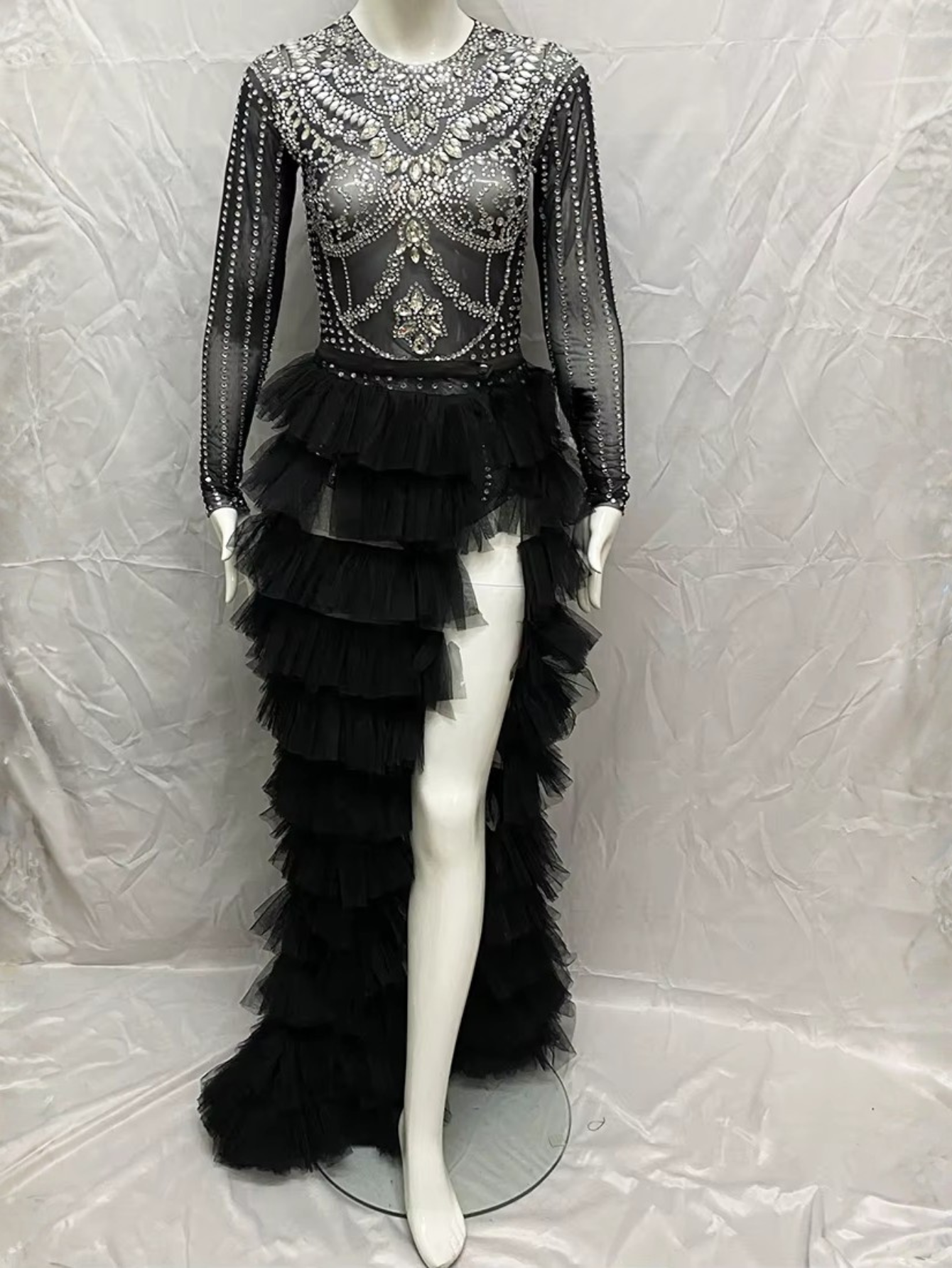 Goth Drag Queen 2Pc Costume
