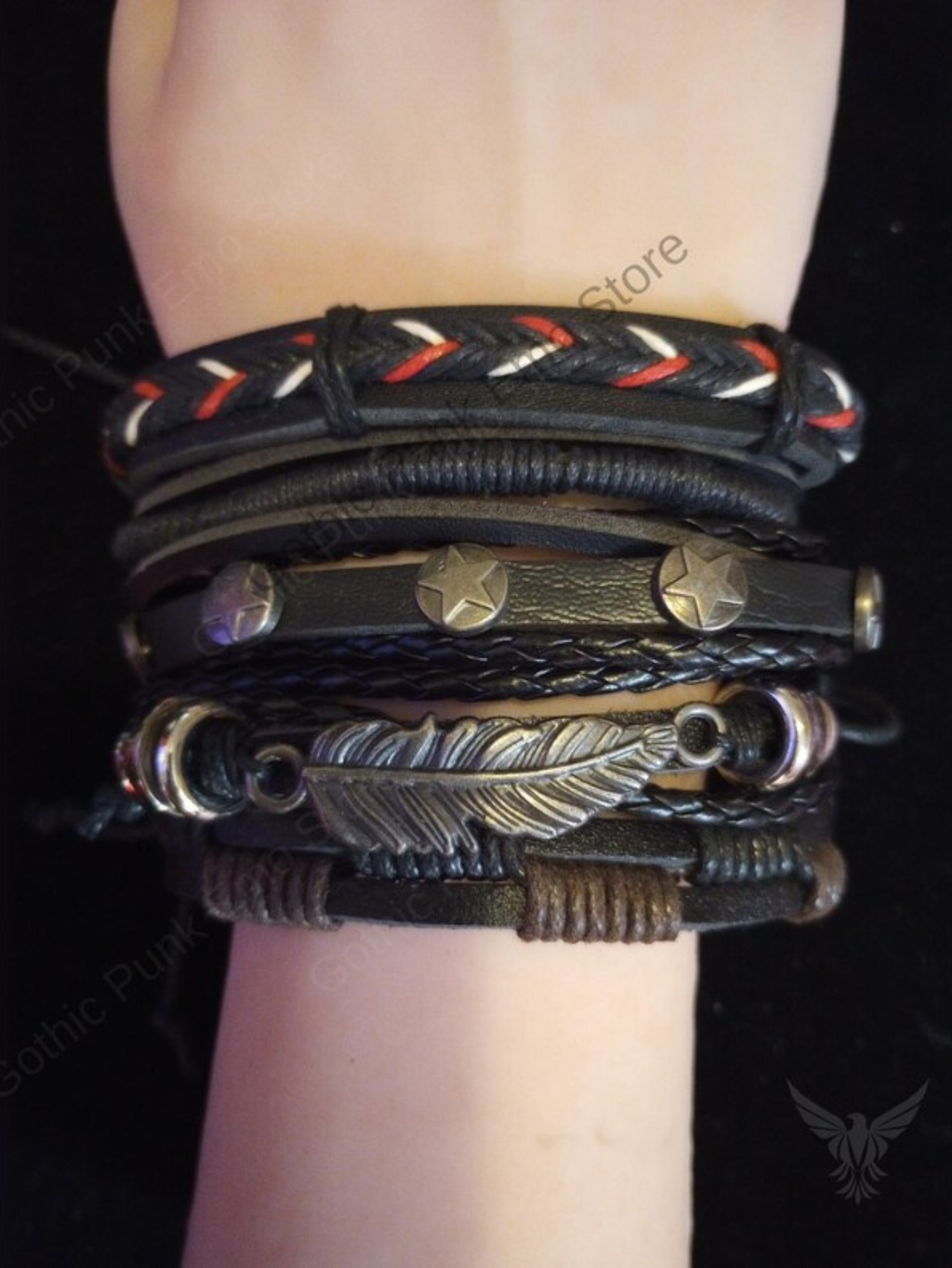Leaf Star Emo Bracelet Set