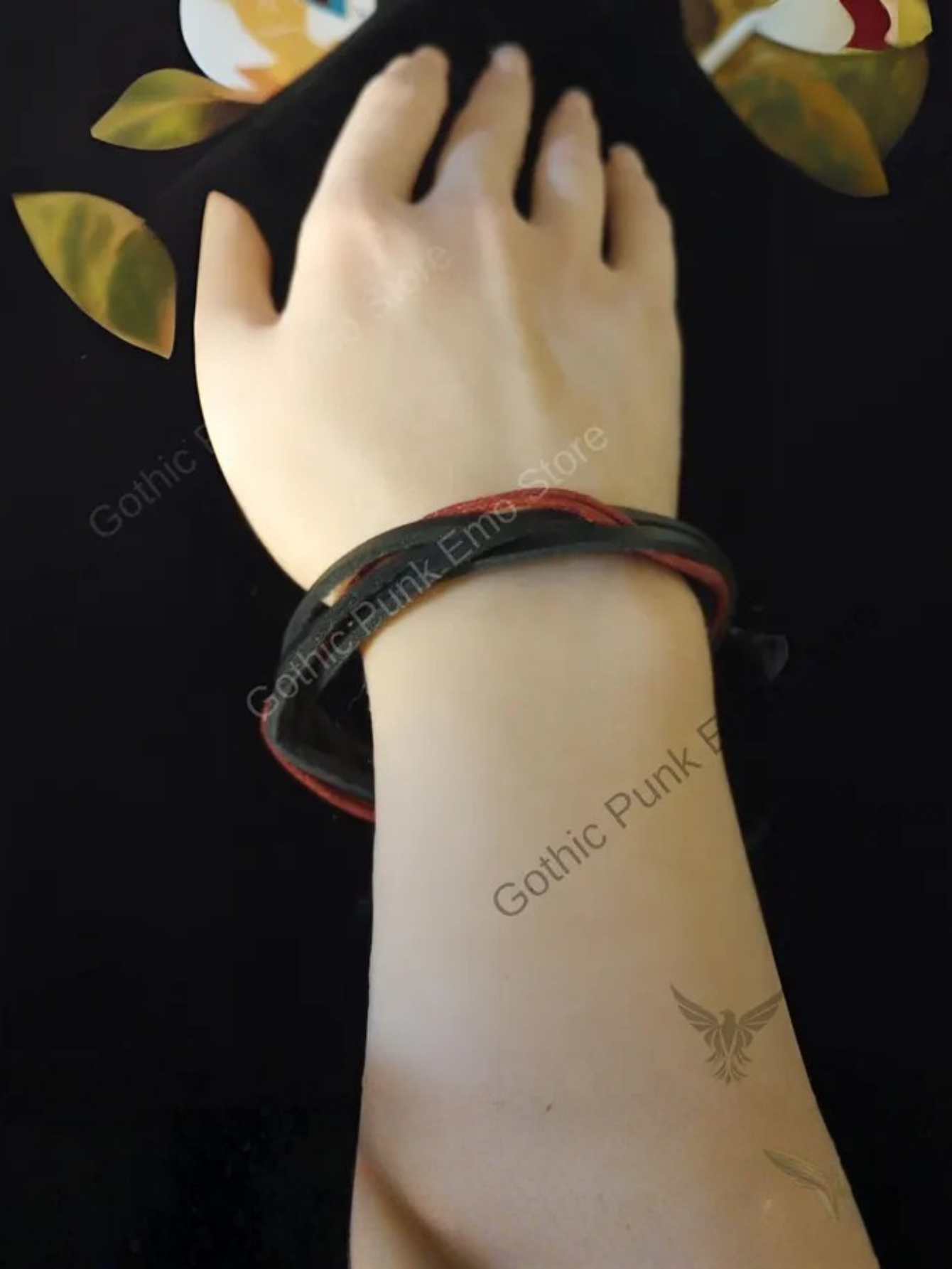 Black and Red Love Bracelet