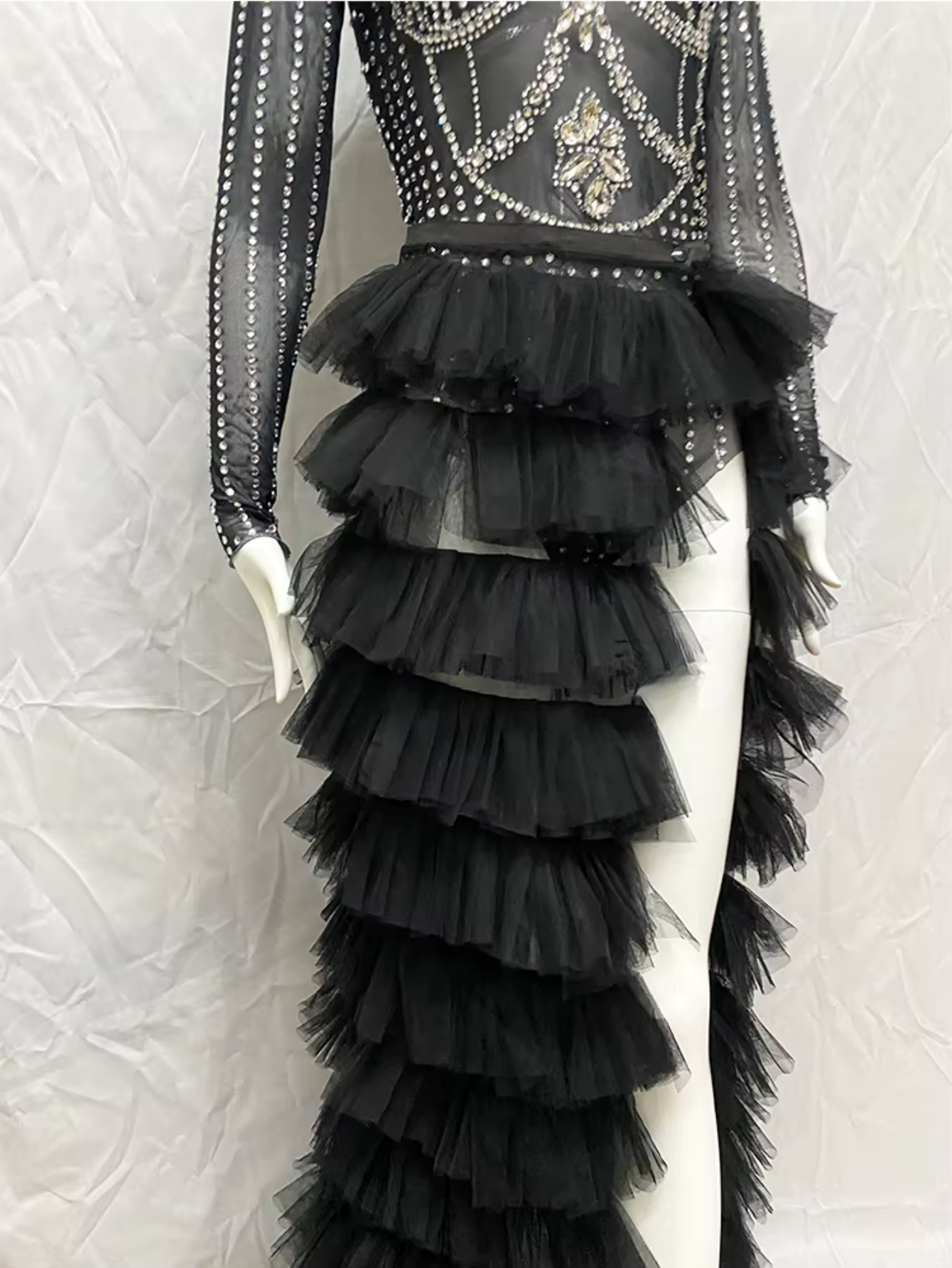 Goth Drag Queen 2Pc Costume