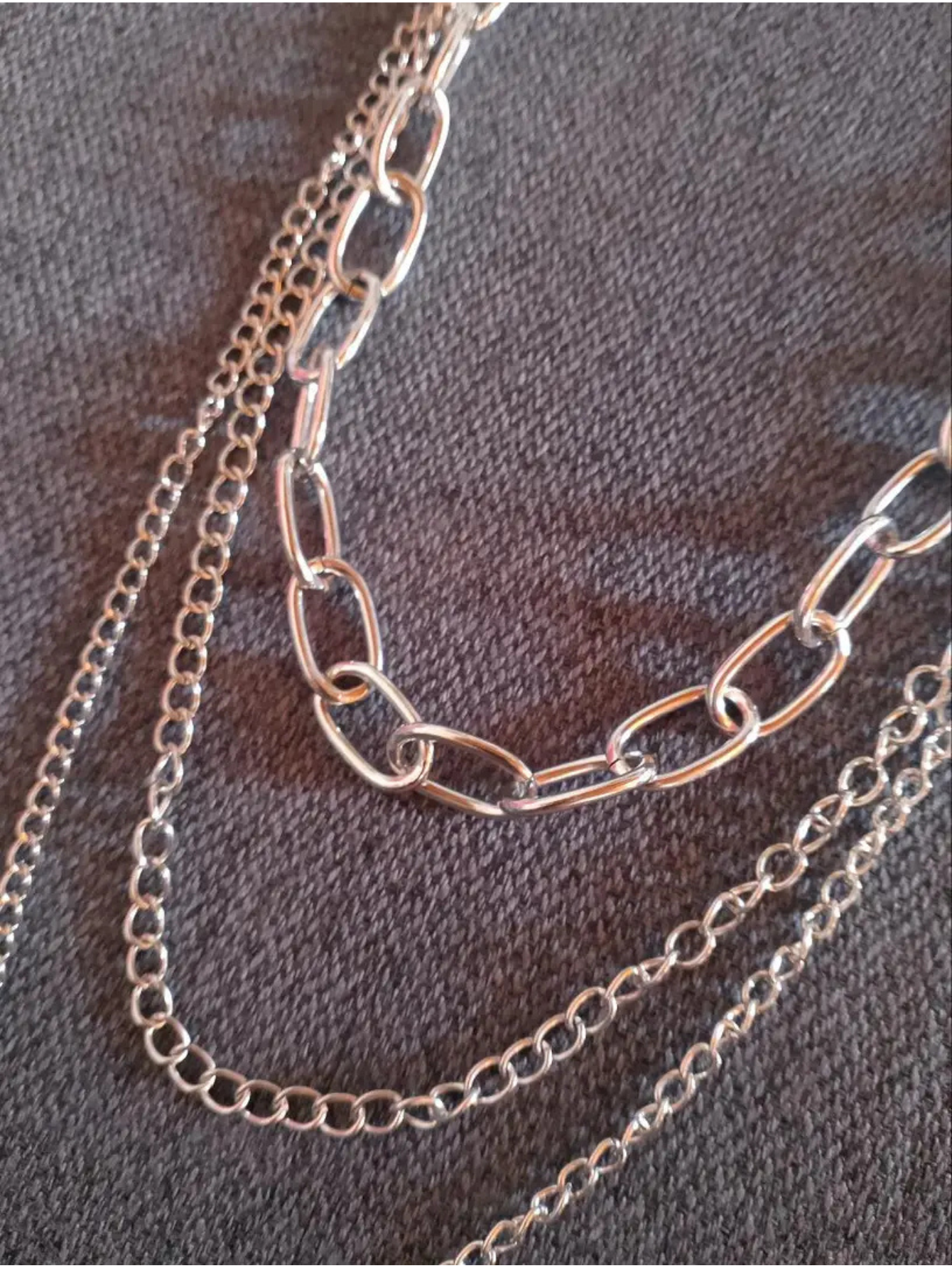 Layered 3 Row Pants Chain