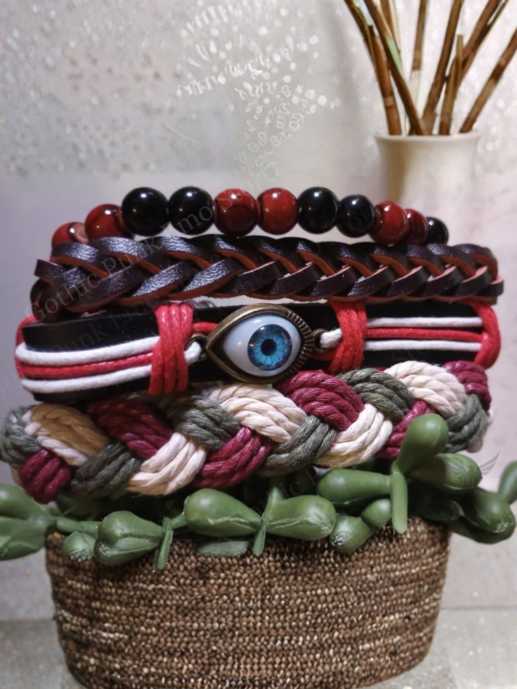 Red Eye Boho Bracelet