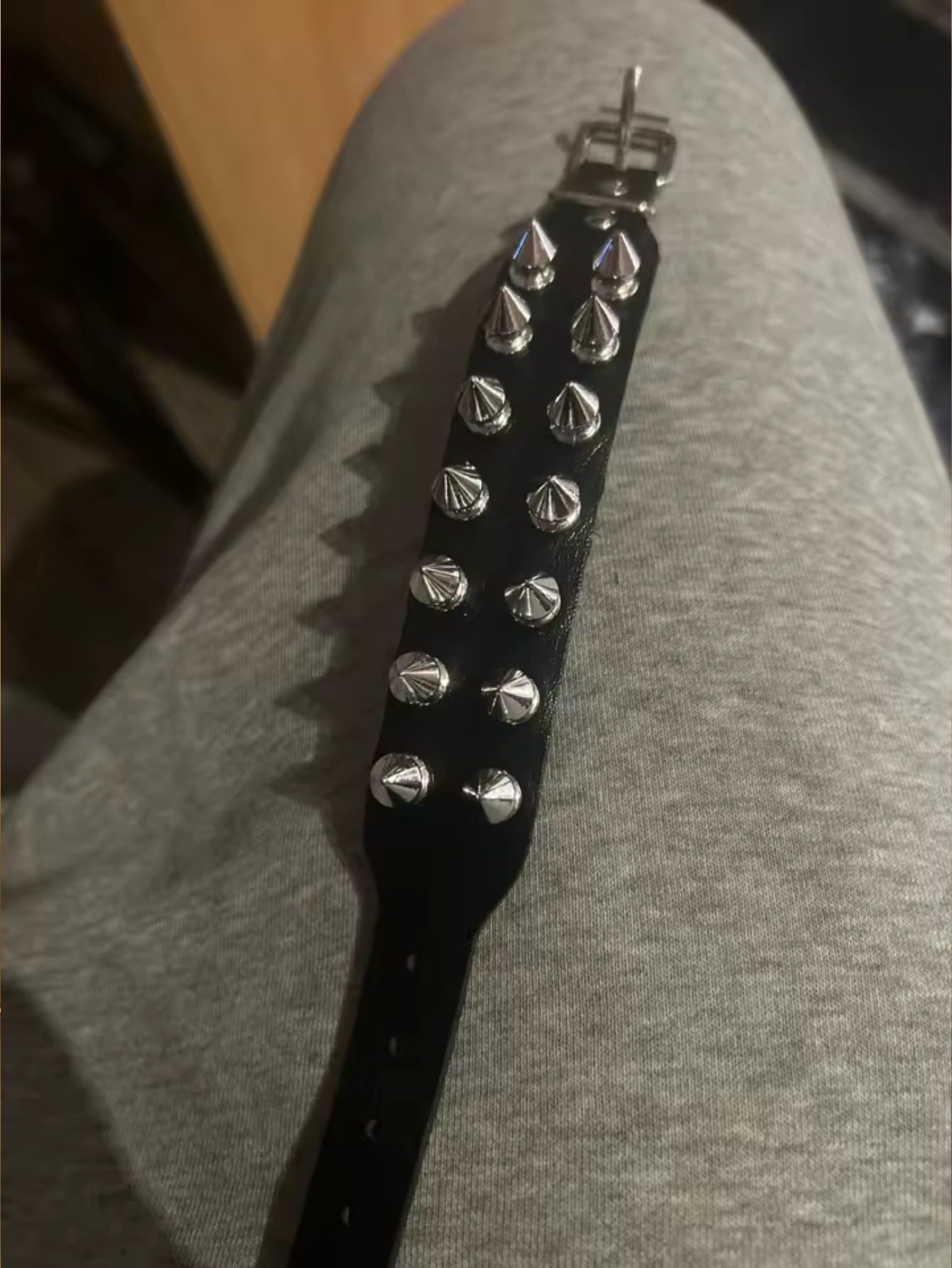 Double Row Spiked Bracelet