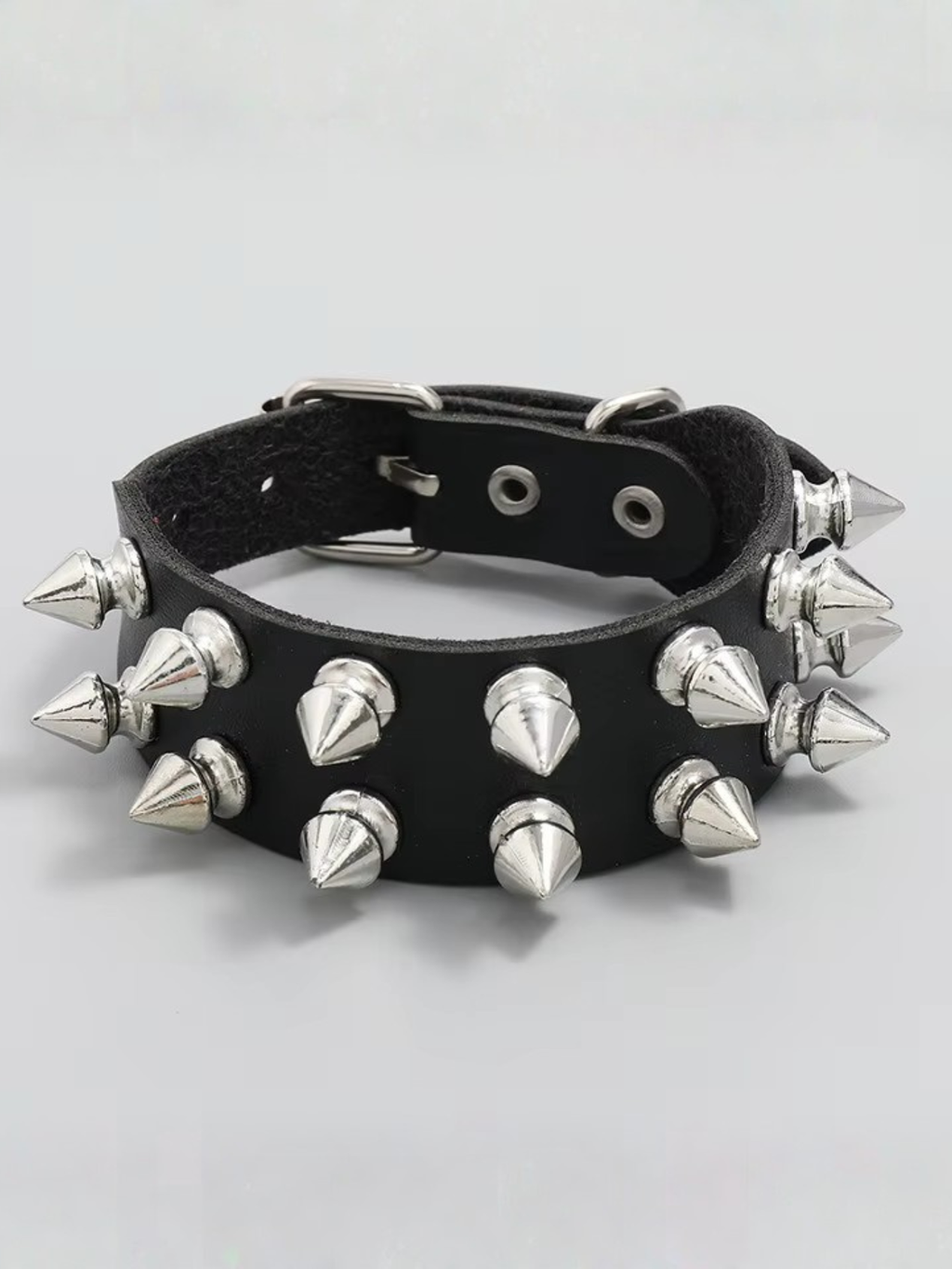 Double Row Spiked Bracelet