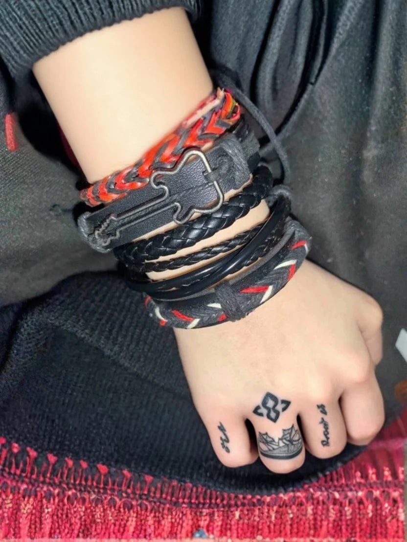 Guitar 4Pc Bracelet Set