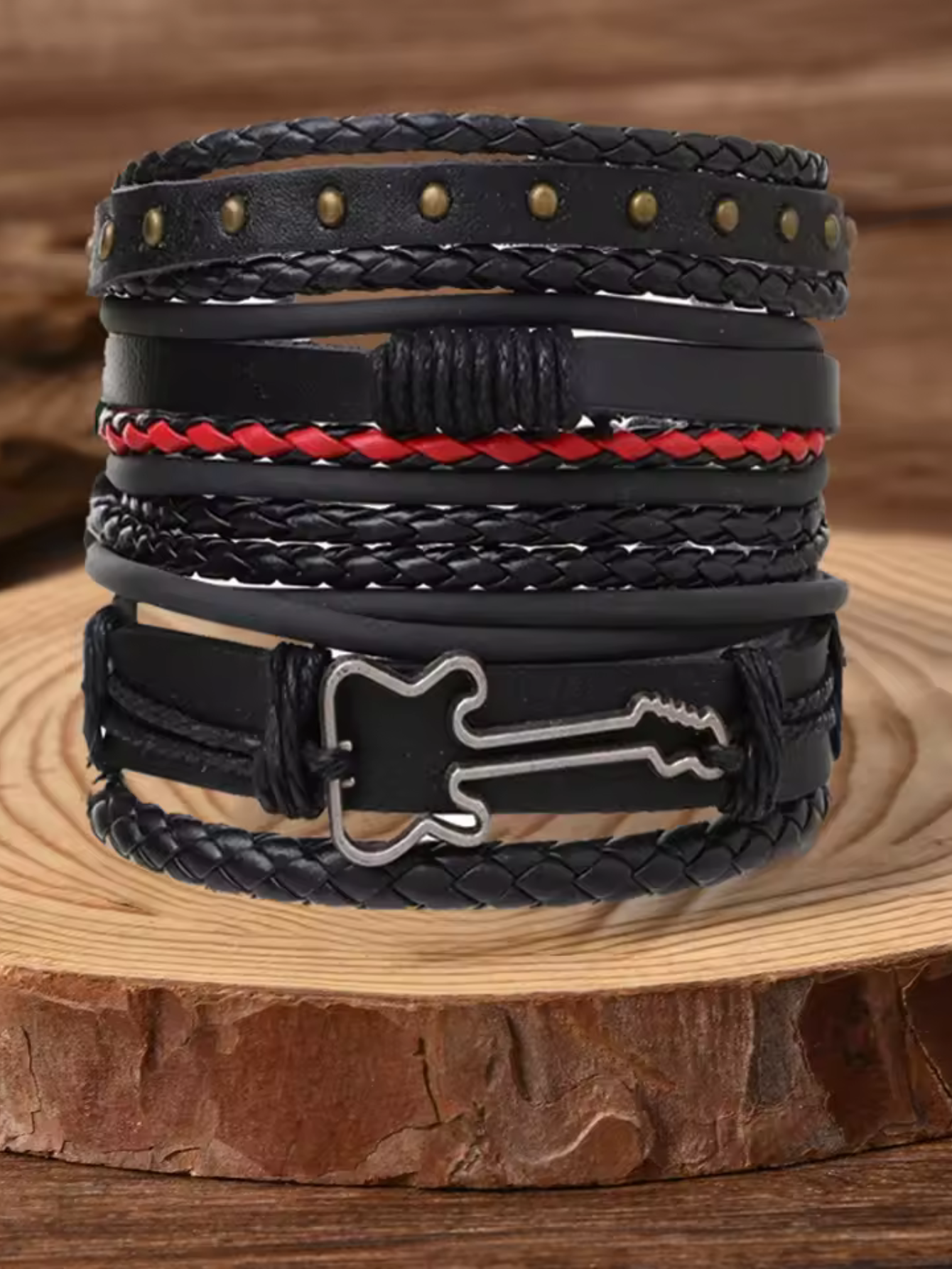 Guitar 4Pc Bracelet Set