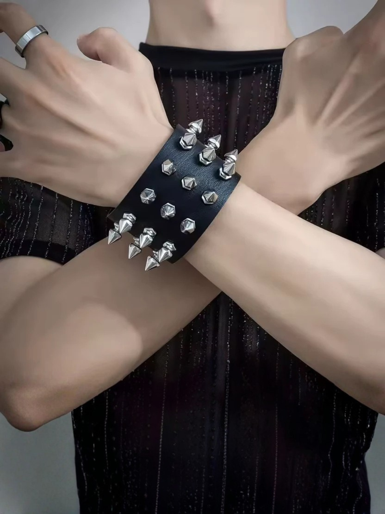 Rock Spiked Bracelet