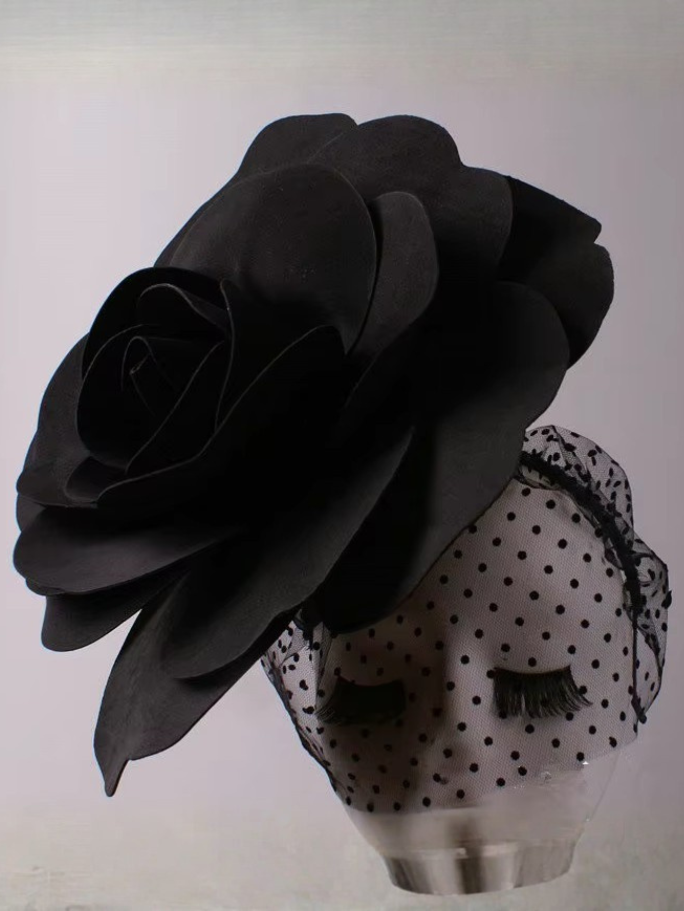 Drag Queen  Flower Hat With Veil