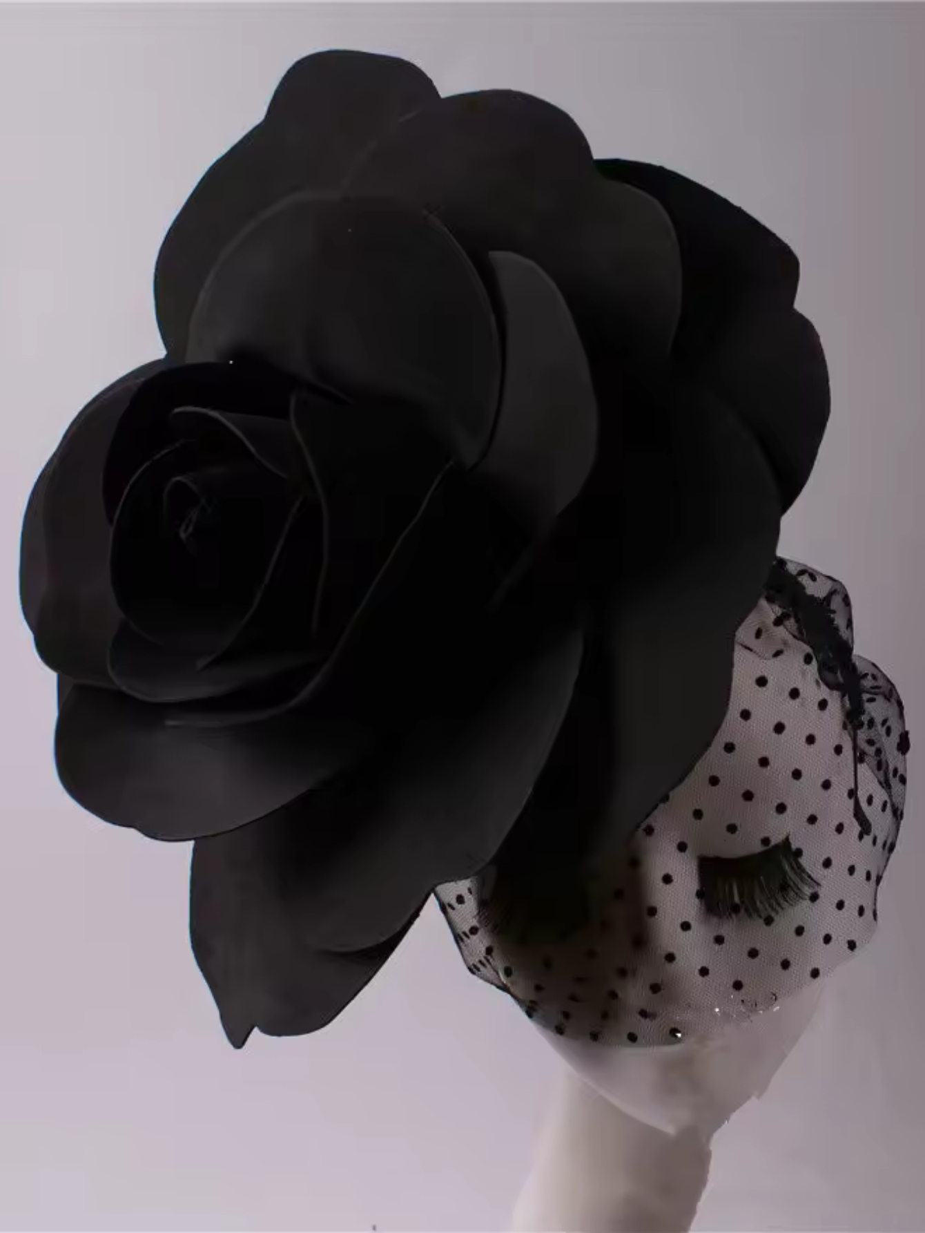 Drag Queen  Flower Hat With Veil