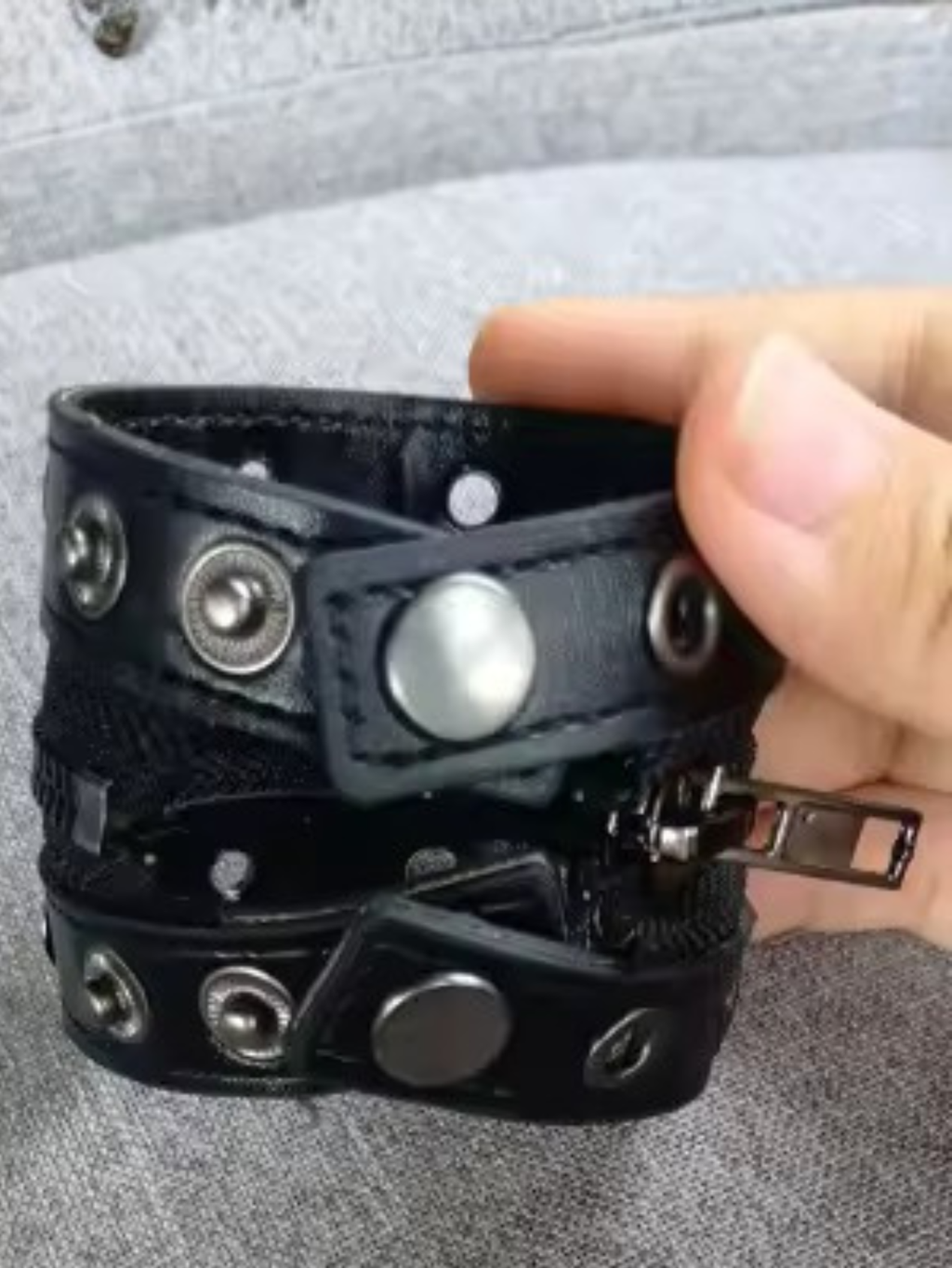 Zipper Punk Bracelet