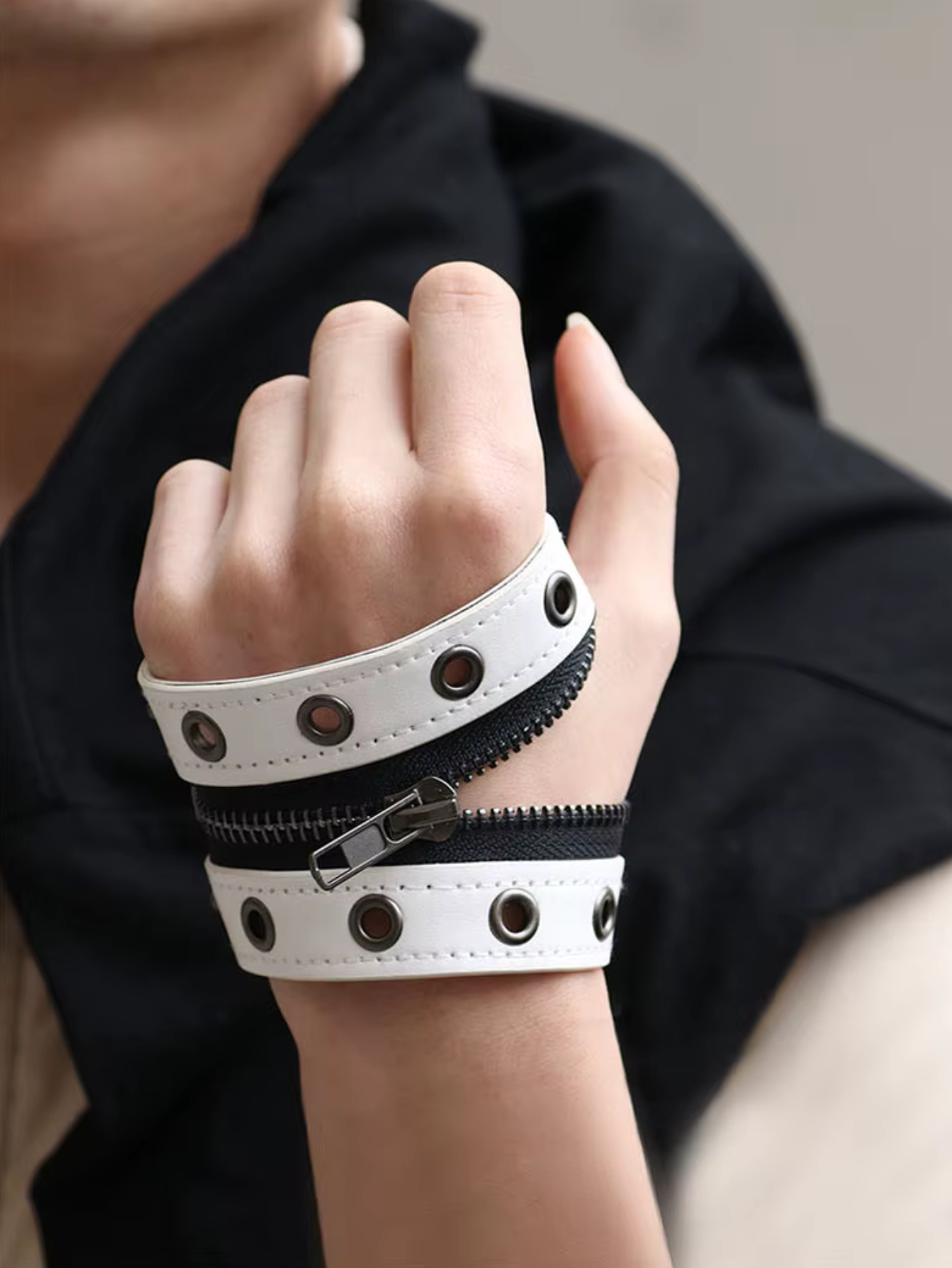 Zipper Punk Bracelet