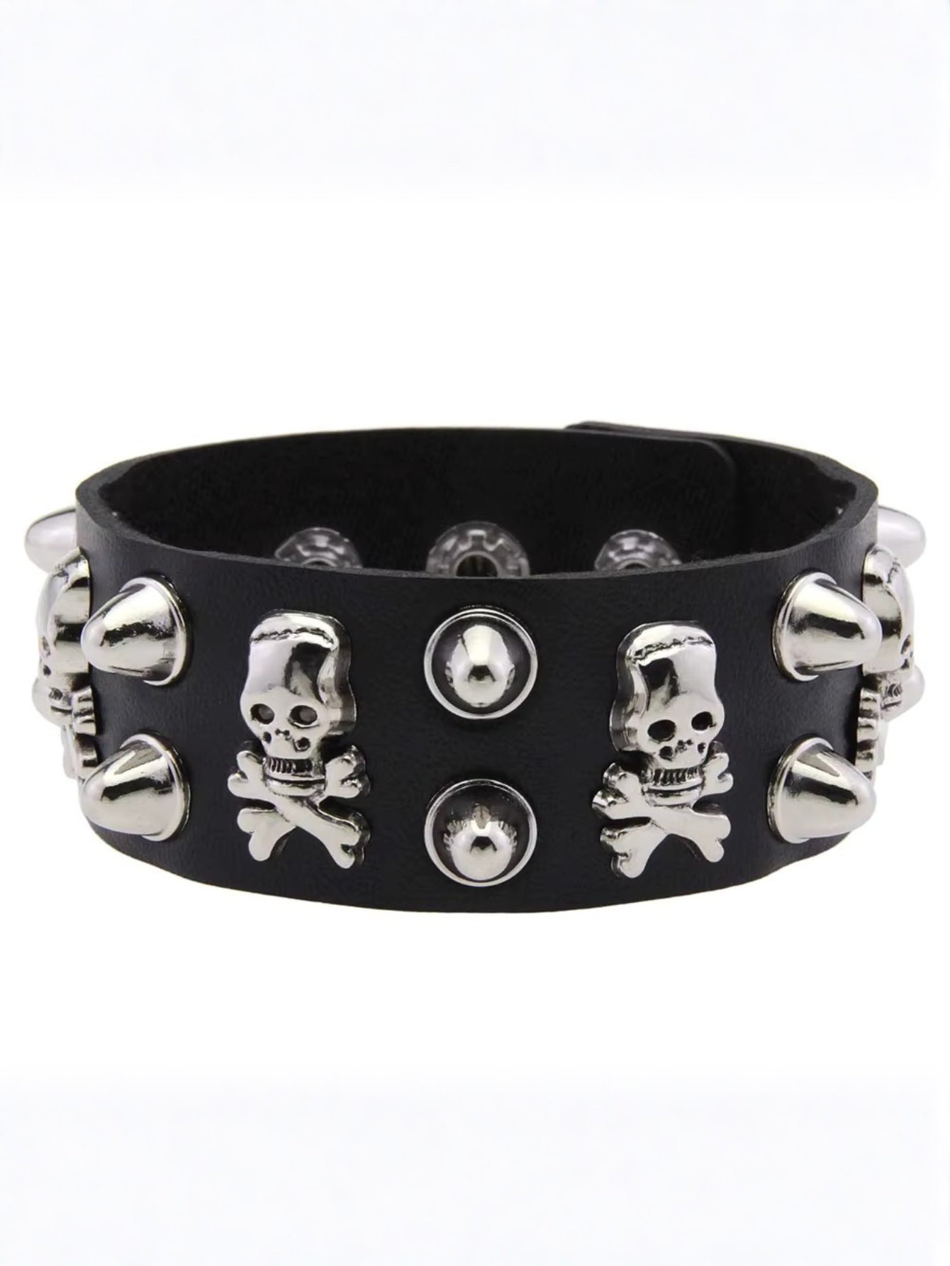 Skull Spiked Bracelet